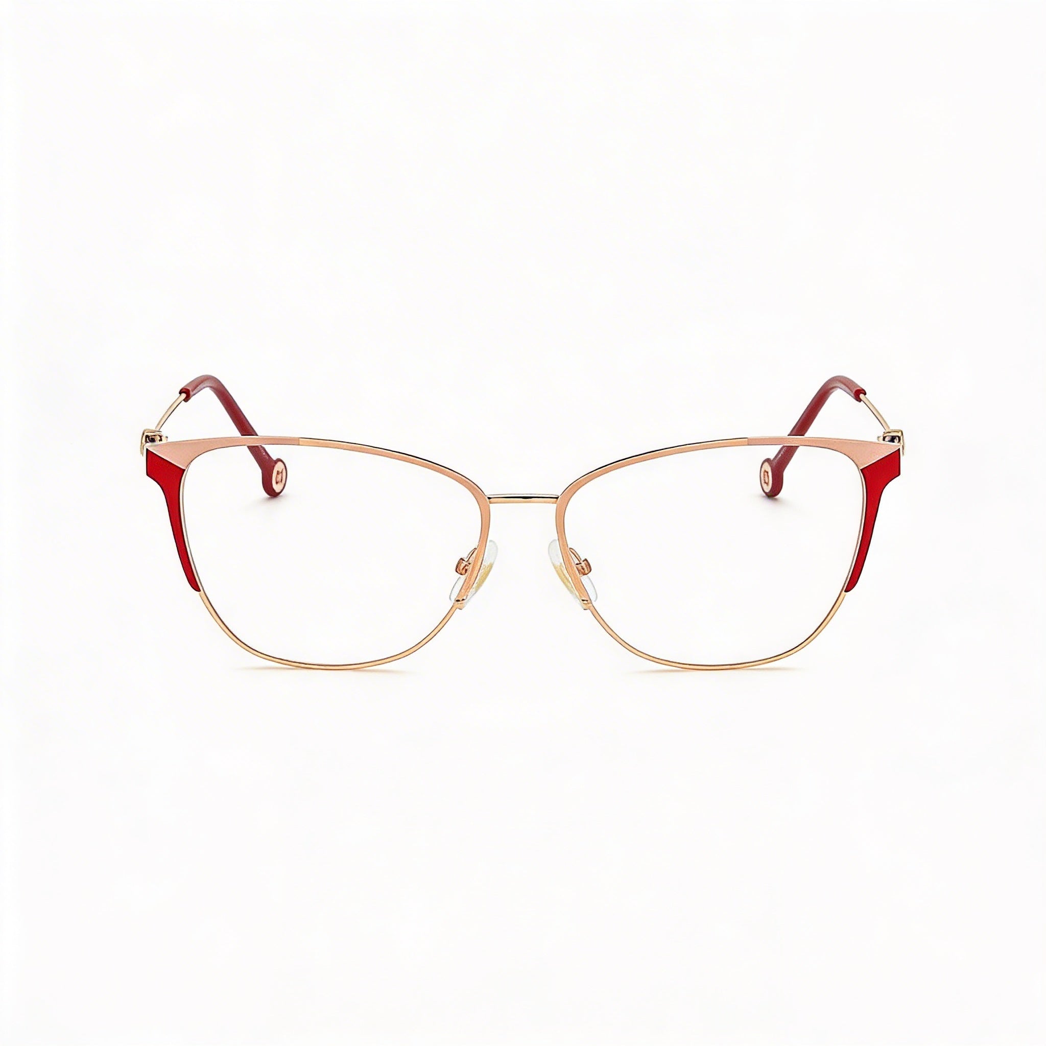 Gafas de Sol de Acero y Aleación de Cobre Rojo Rosáceo Modernas para Mujer Carolina Herrera con Montura de 57 mm de Ancho de Lente, Photo 2
