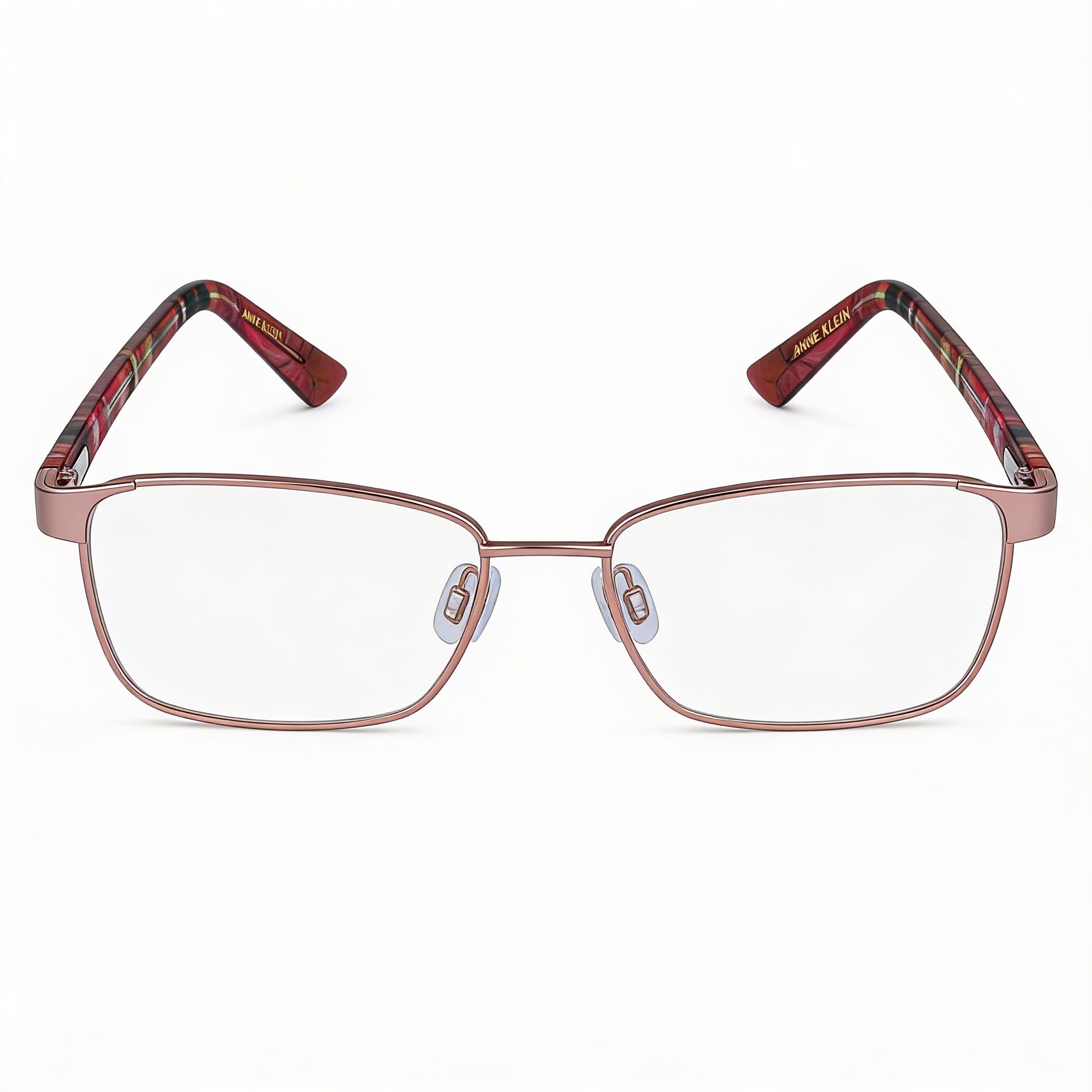Anne Klein Classic Men’s Rose Gold Acetate Frame Eyeglasses with Multicolor Polycarbonate Lenses 53-15-140mm, Photo 2