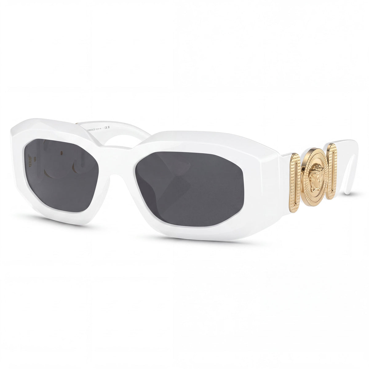 Versace Women's Contemporary White Grey Plastic Non-Polarized Prescription-Ready Eyewear 53-18-145mm, Photo 1