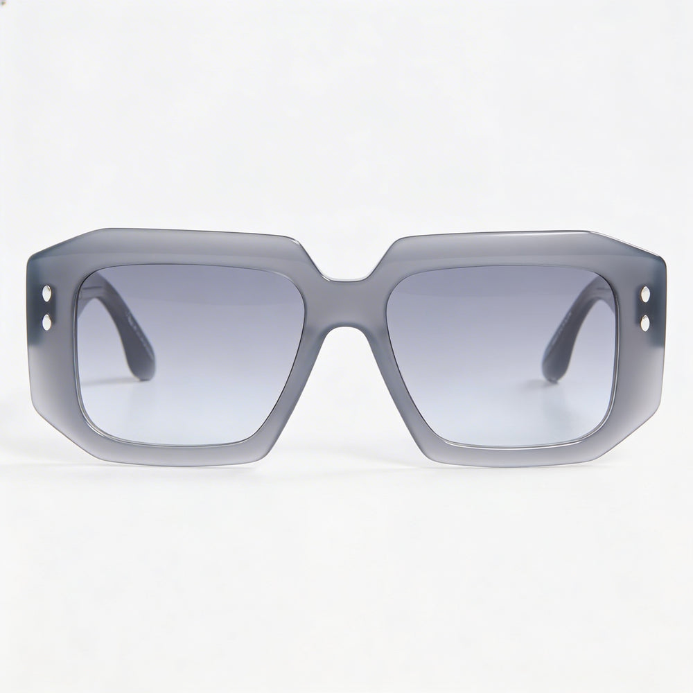 Gafas de sol rectangulares de acetato Isabel Marant de mujer de moda color gris con protección UV 53mm