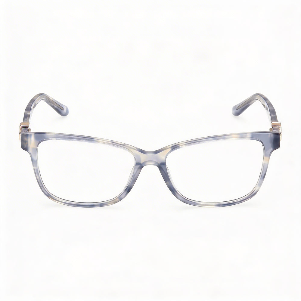 Gafas GUESS Gu50227 para mujer con montura de plástico azul brillante, ancho de lente de 52 mm, puente de 15 mm, patilla de 140 mm