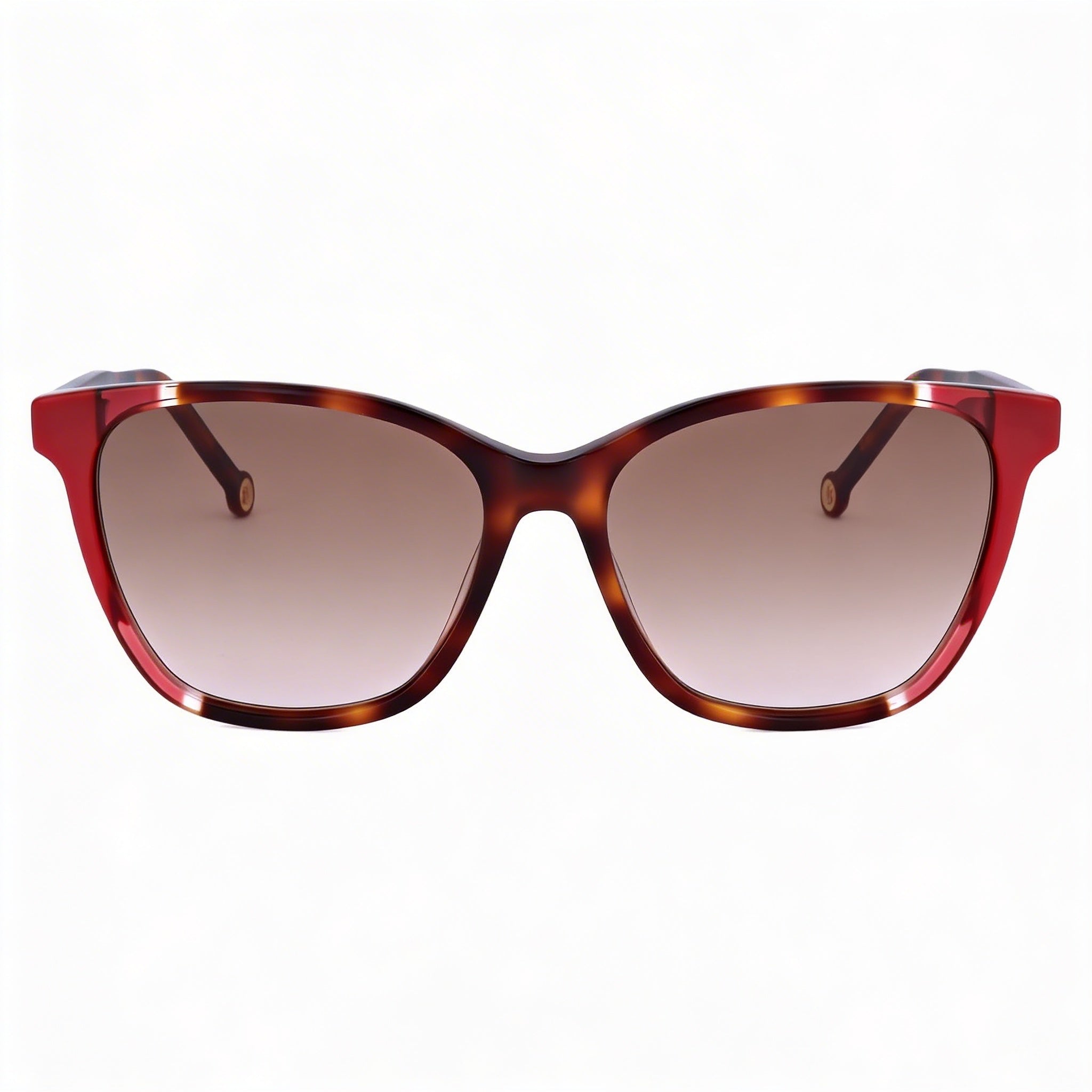 Gafas de sol Carolina Herrera CH 0061/S para mujer, de acetato clásico, montura en rojo habana, lentes degradadas marrones, 57, Photo 1