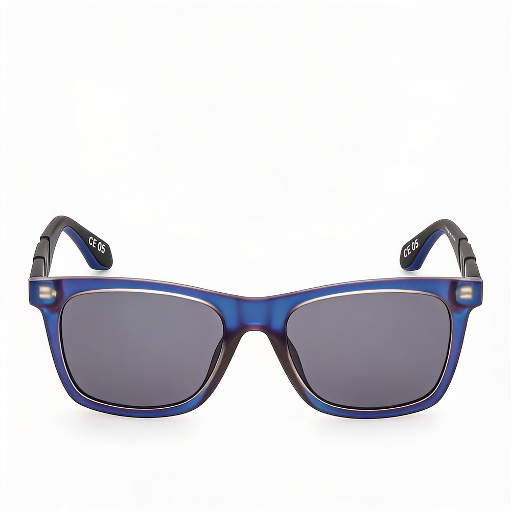 Gafas de sol Adidas Originals OR0101 de plástico con protección UV para hombre, 53 mm, monocolor violeta, lentes ahumadas