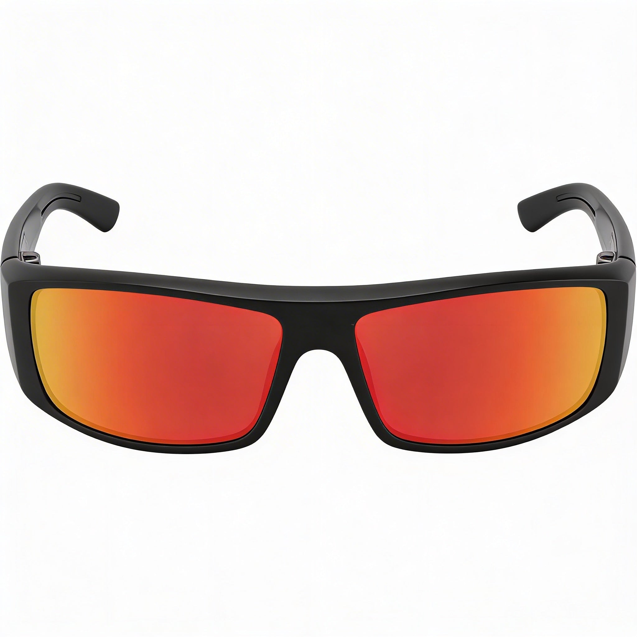 Gafas de sol informales unisex Spy, montura negra mate con llamas naranjas, lentes Happy grises verdes con espejo rojo, 61 mm, protección UV, Photo 2