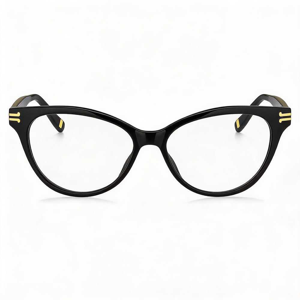 Gafas de sol Marc Jacobs MJ 1060 para mujer, estilo ojo de gato/mariposa, montura de acetato negra, lentes de policarbonato, 52 mm