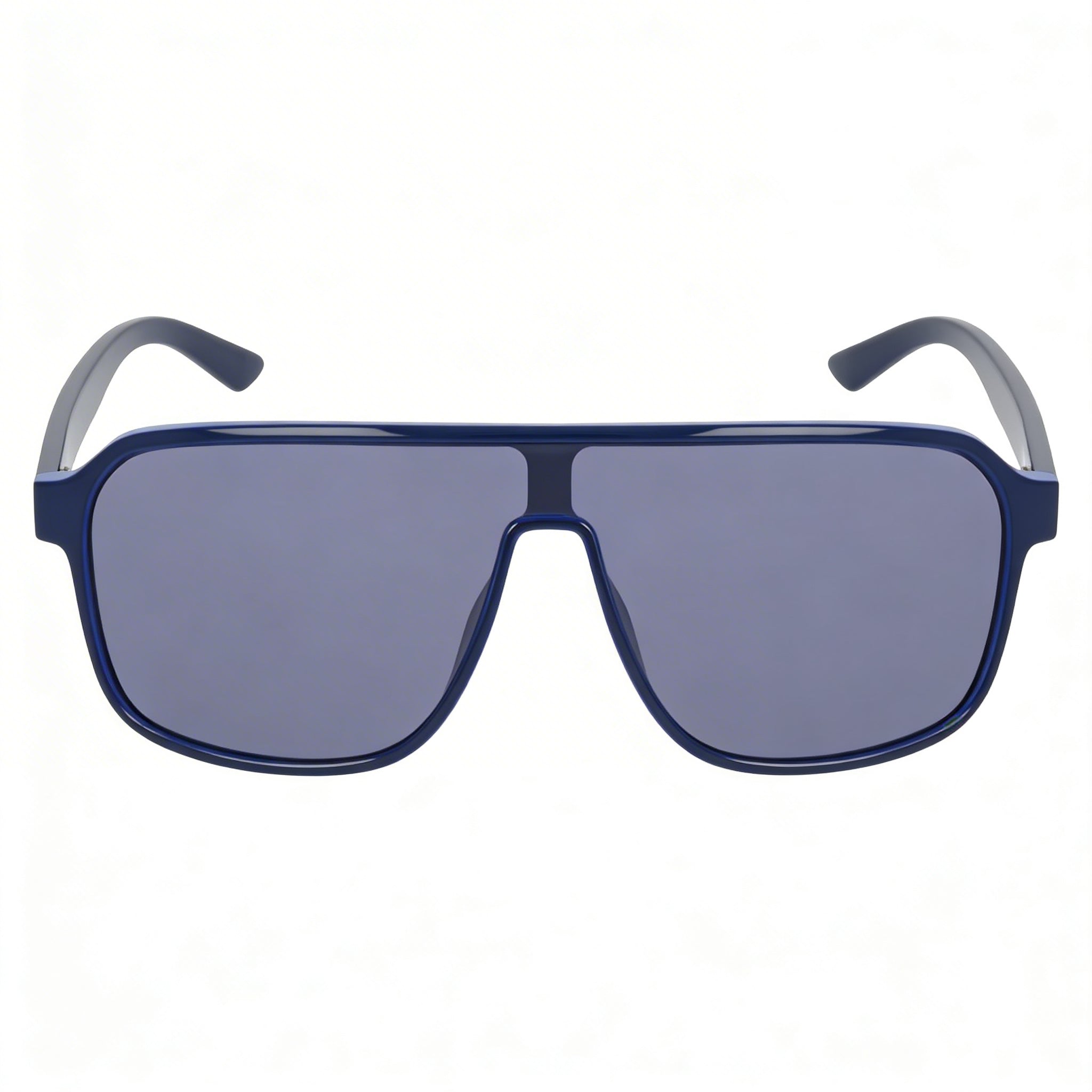 Nike Vintage Flyer Unisex Blue Plastic Frame UV Protected Sunglasses with Solid Blue Lenses 64mm, Photo 2