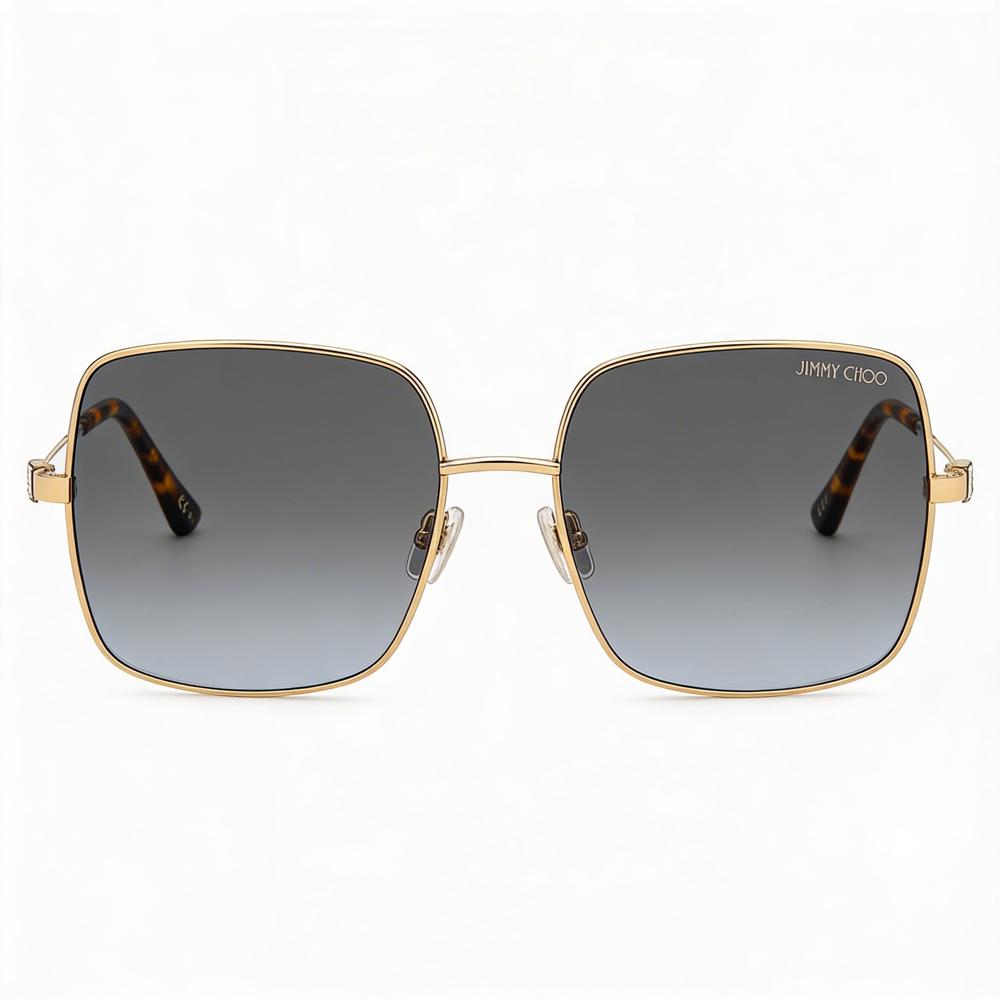 JIMMY CHOO Classic Women's Stainless Steel Rose Gold Polycarbonate UV Protection Sunglasses 58-16-145, Photo 1