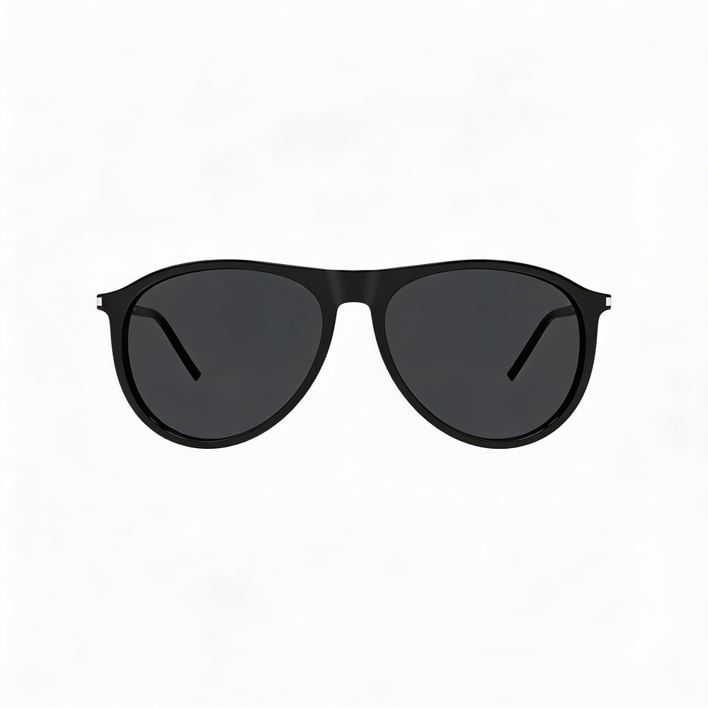 Yves Saint Laurent Aviators Women's Black Acetate Sunglasses 56