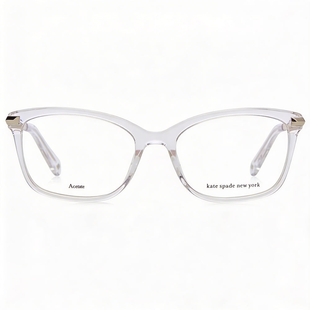 Gafas de sol Kate Spade New York Vicenza de acetato transparente, cuadradas, con montura completa, para mujer, con cristales de cristal, talla 51-17-140
