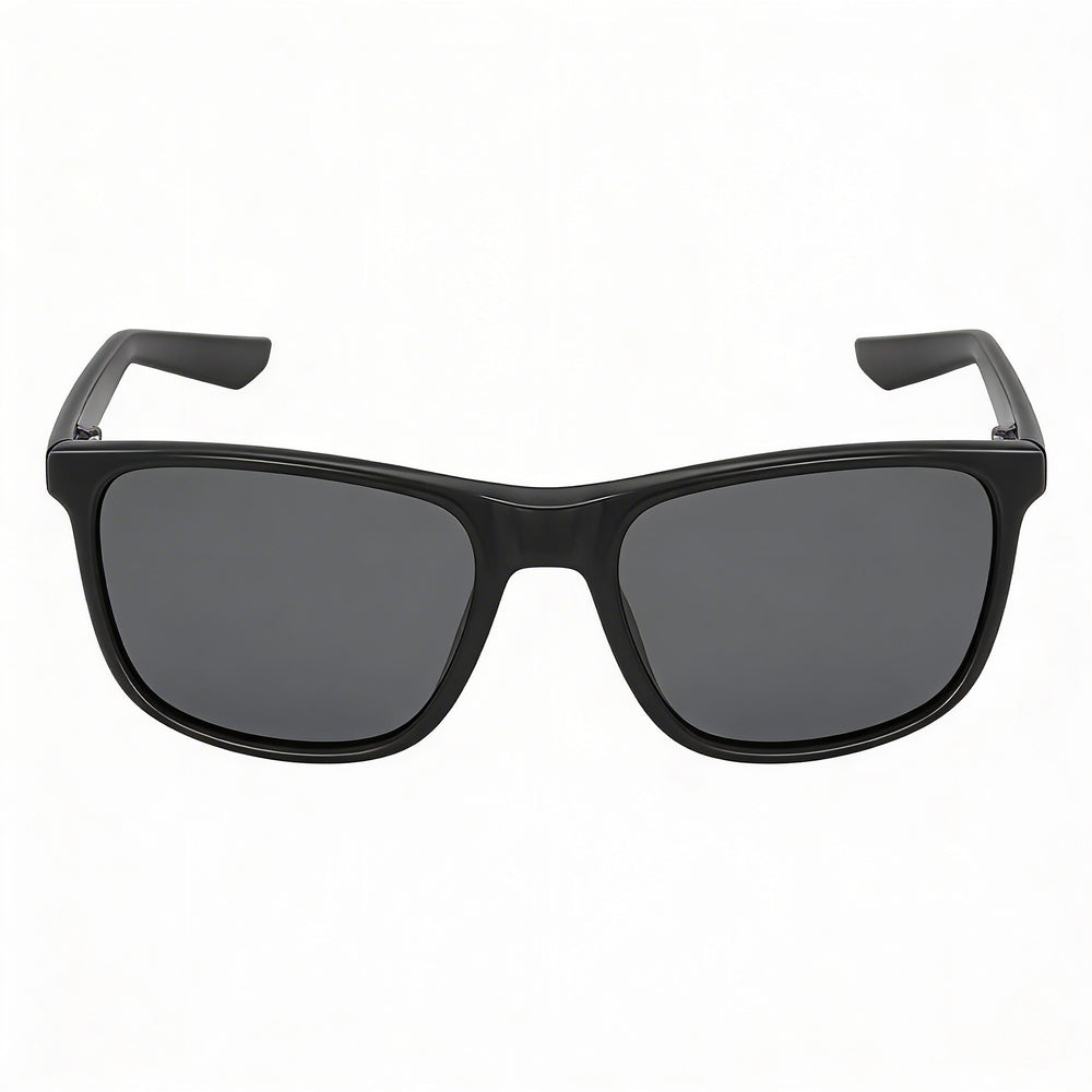 NIKE Modern Unisex Sunglasses with Black/Grey Frame and Grey Lenses