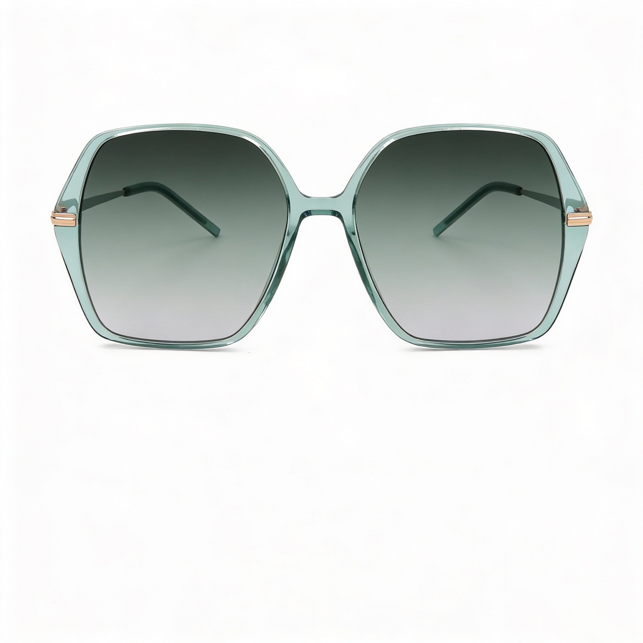 Gafas de sol BOSS 1660/S para mujer, montura de acetato dorado claro, lentes grises con protección UV, 57 mm, Photo 2