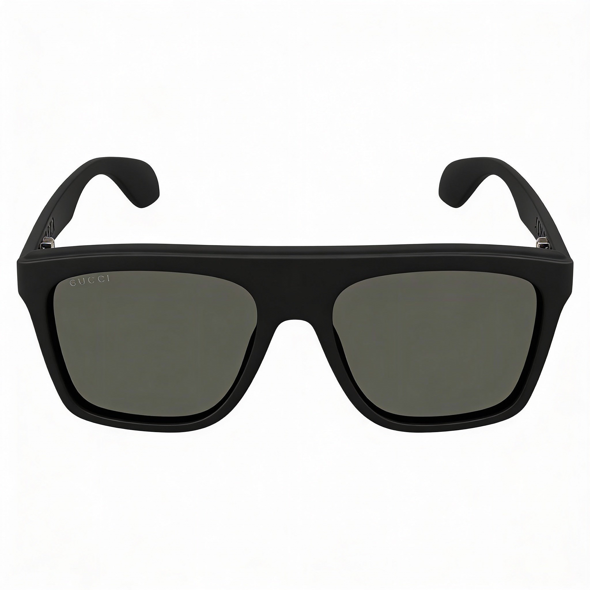 Gucci GG1570S Men's Square Black Recycled Acetate Frame Grey Lens 100% UV Protection Sunglasses 57mm, Photo 1