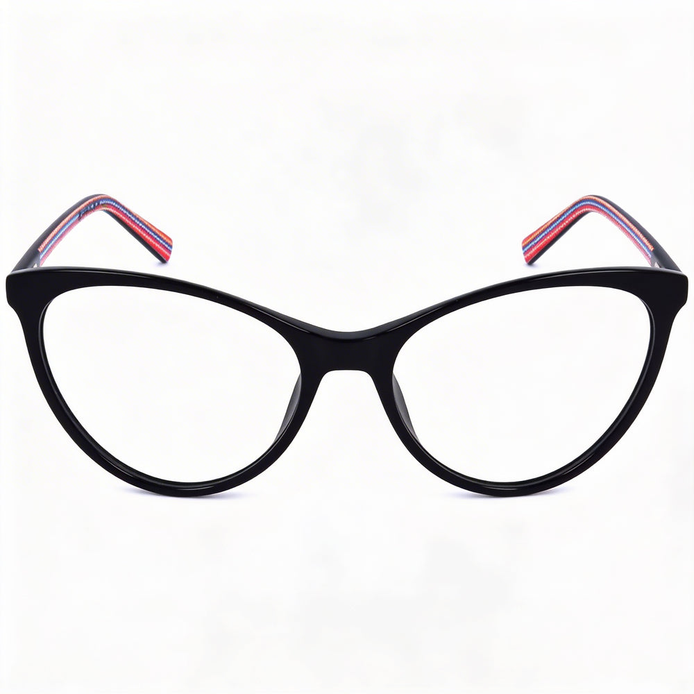 Gafas Ópticas Missoni Cat Eye Unisex de Acetato Negro 54-17-140mm