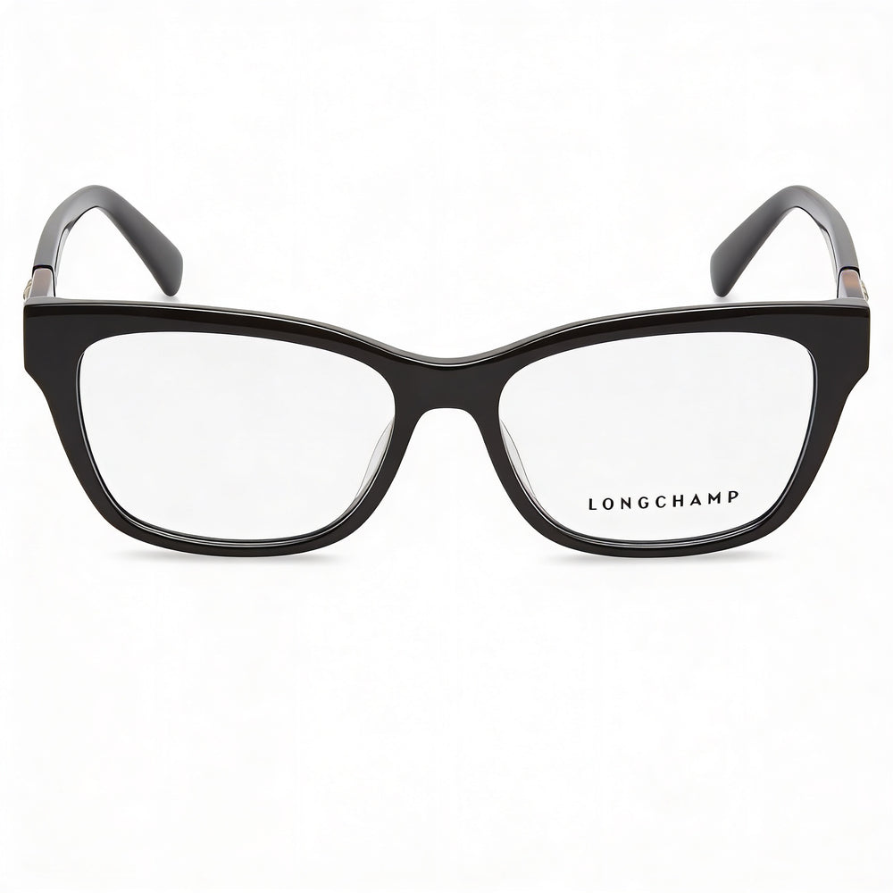 Longchamp Casual LO2697 Women's Black Propionate Frame Polycarbonate Lens Prescription-Ready Eyeglasses 53mm