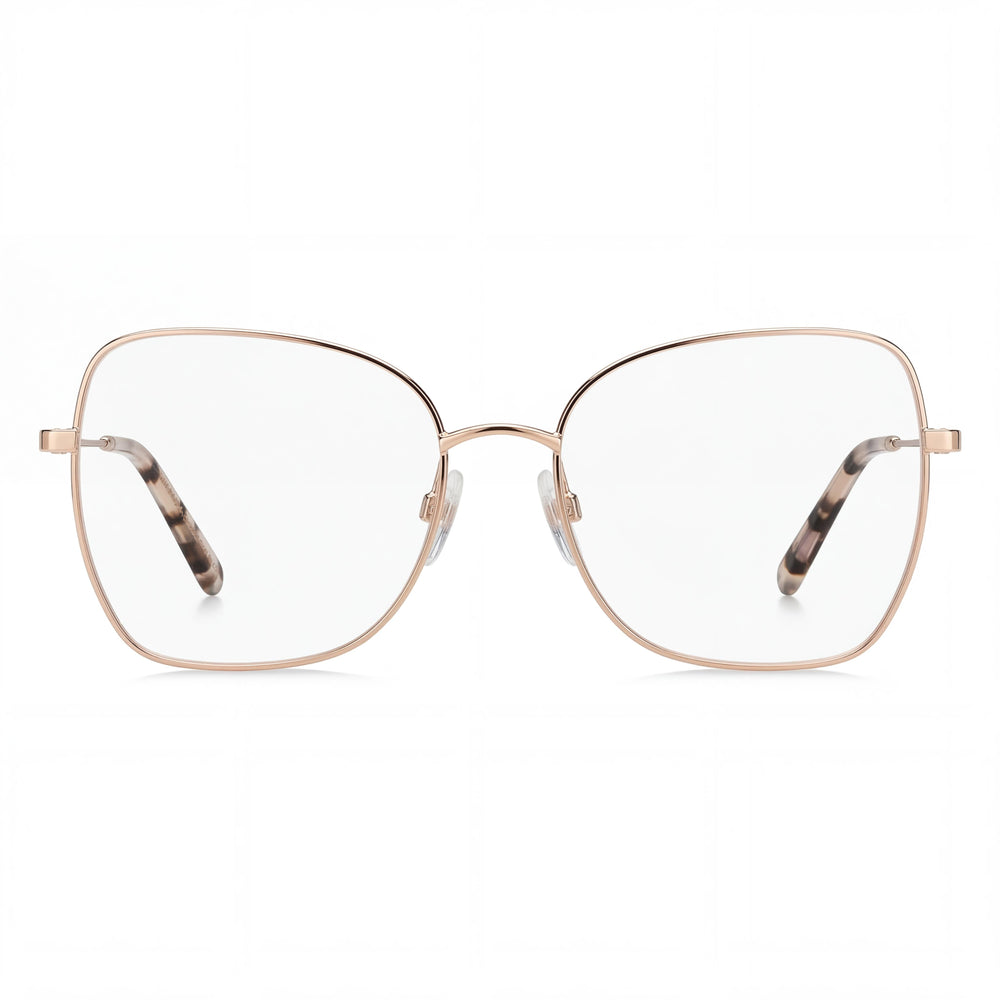 Gafas de sol Marc Jacobs Modern para mujer, montura de metal oro cobrizo, lentes de policarbonato no polarizadas, 55 mm