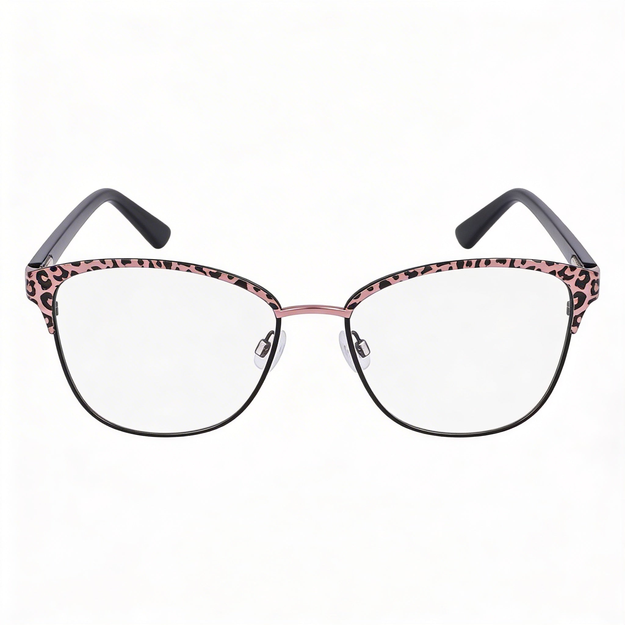 bebe Bb5202 Women's Metal Frame Rose Gold Animal Color Clear Lenses Optical Eyewear 53mm, Photo 2