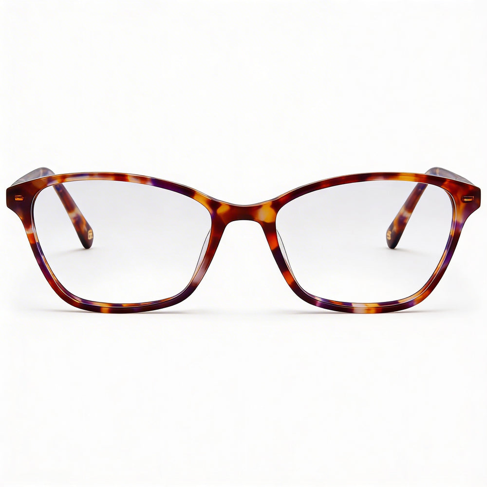 Anteojos de prescripción multicolor Bree para hombre con lentes de policarbonato transparentes de 53 mm