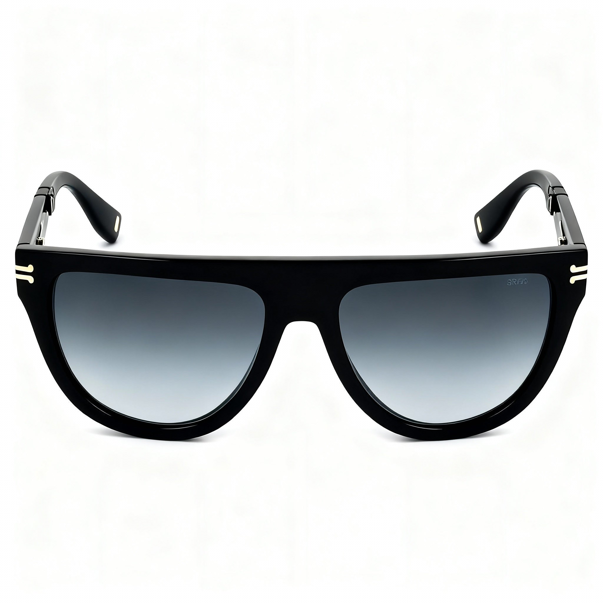 Marc Jacobs MJ 1069/S Classic Women's Black Acetate Dark Grey Shaded Non-Polarized Sunglasses 55mm