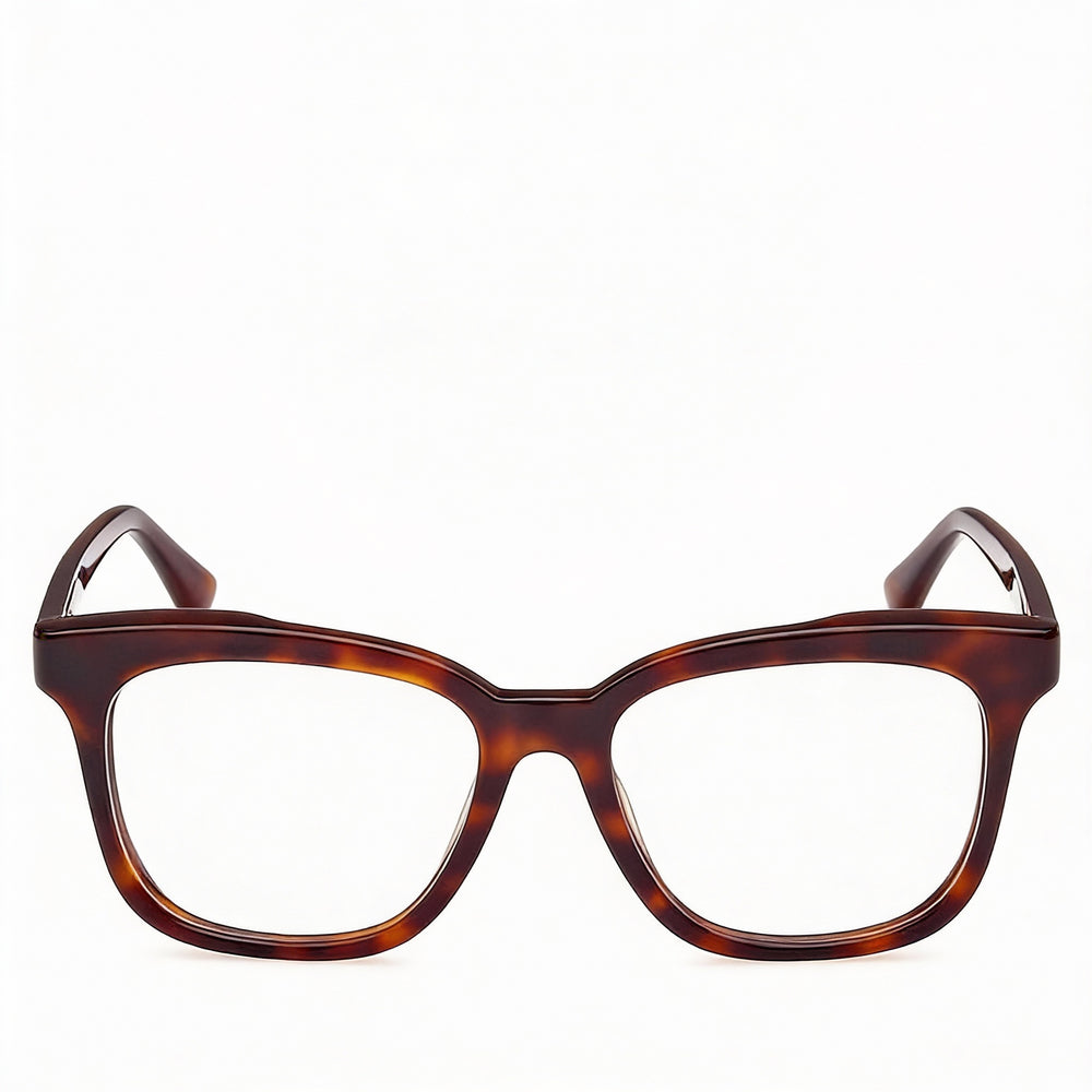 MaxMara Modern Women's Eyeglasses featuring Classic Havana Plastic Frame and Clear Lenses 51-16-140mm