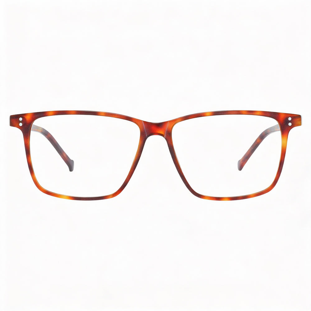 Hackett London Heb18110056 Men's Full Rim Square Plastic Tortoiseshell Eyeglasses, Lens Width 56mm