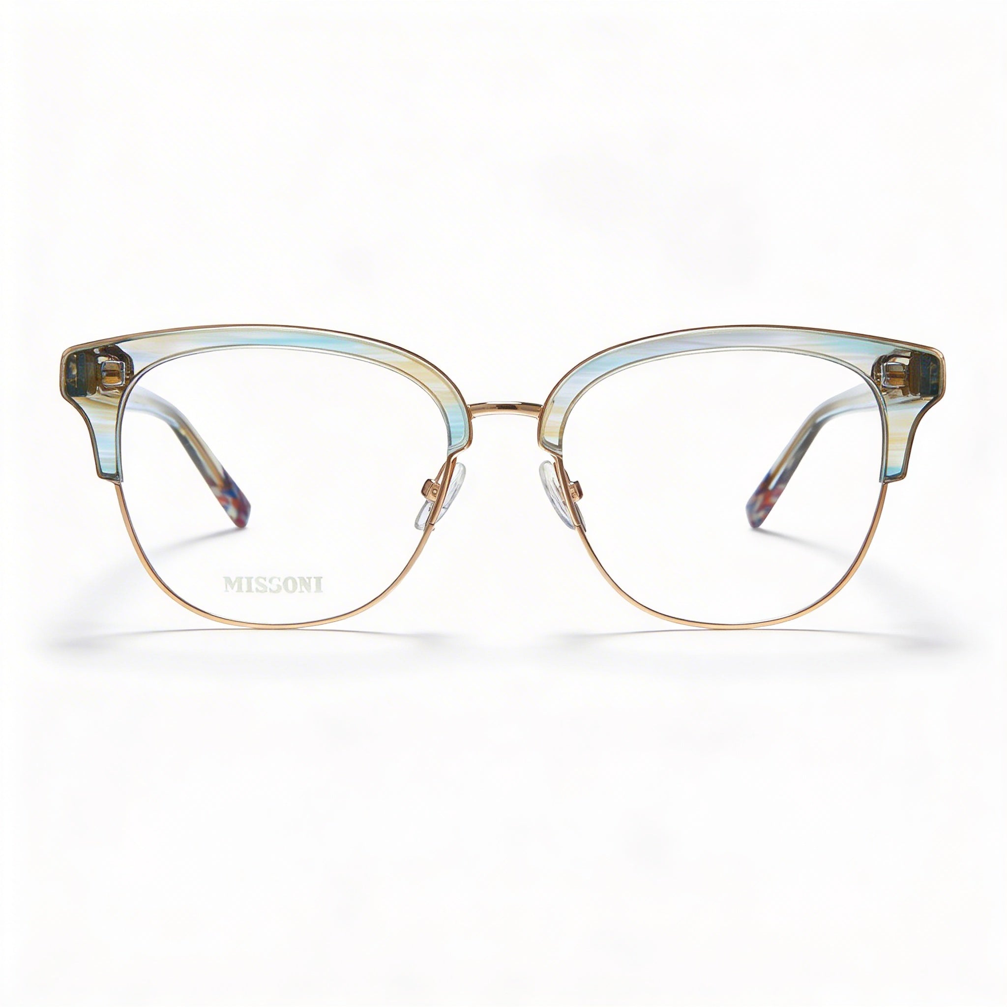 Missoni Cuspidi Collection Mis 0012 Policarbonato Turquesa Cuerno Metálico 51mm para Hombre, Photo 2