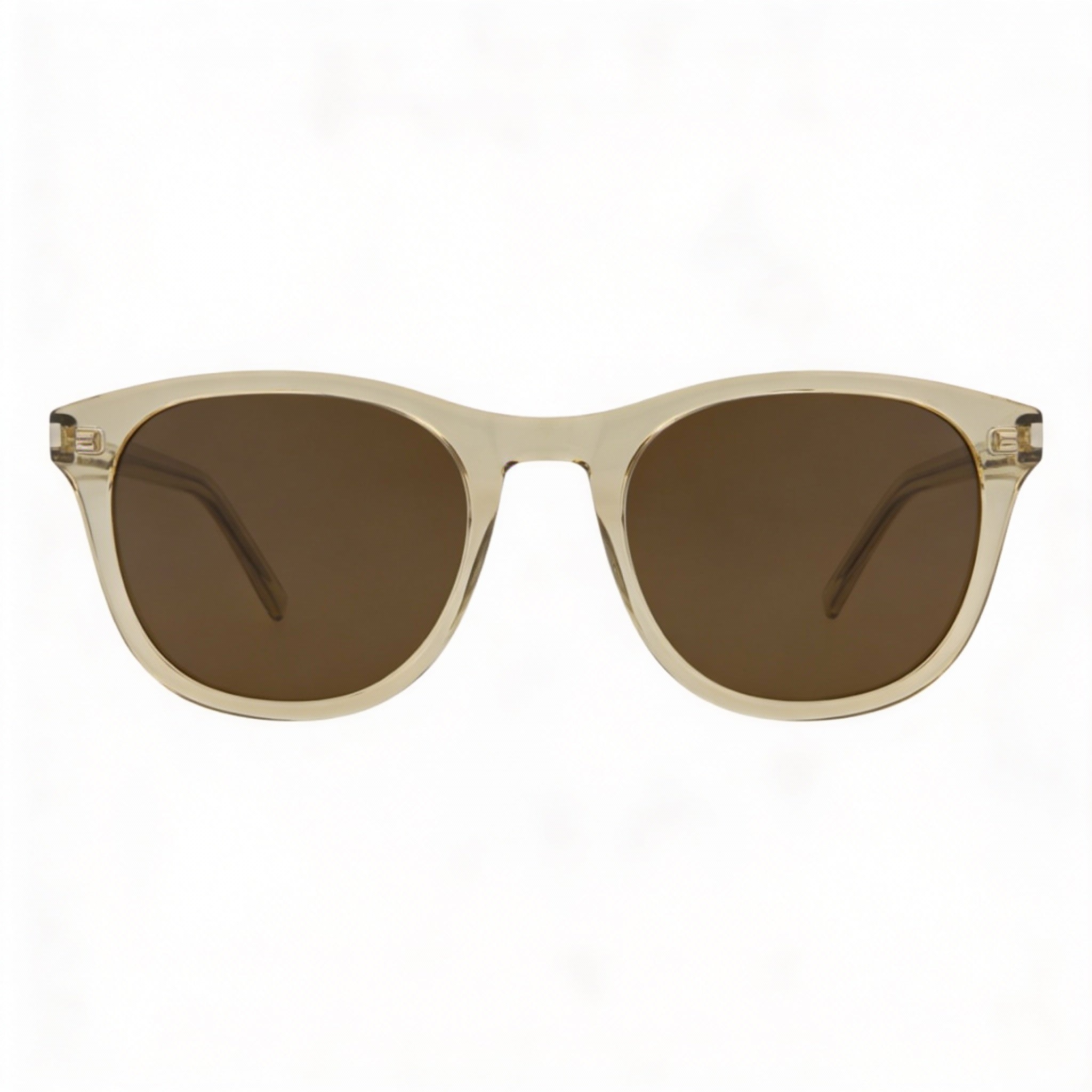 Saint Laurent Round/Oval Unisex Yellow Yellow Brown Plastic Frame Sunglasses, 53-21-145mm Dimensions, Photo 2
