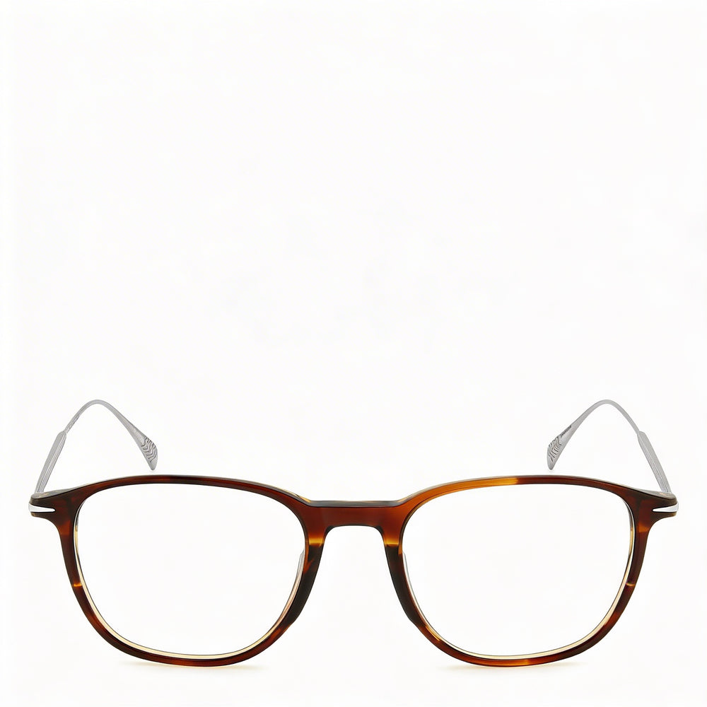 Gafas David Beckham DB 1148 para hombre, informales, de acetato ligero, color cuerno de ciervo/rutenio, con lentes de demostración, 51-19-150