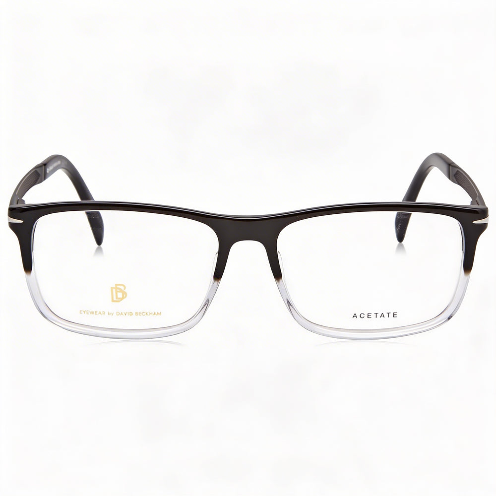 Gafas de sol David Beckham DB 1095 para hombre con montura de plástico y cristales negros, lentes no polarizadas de 57 mm