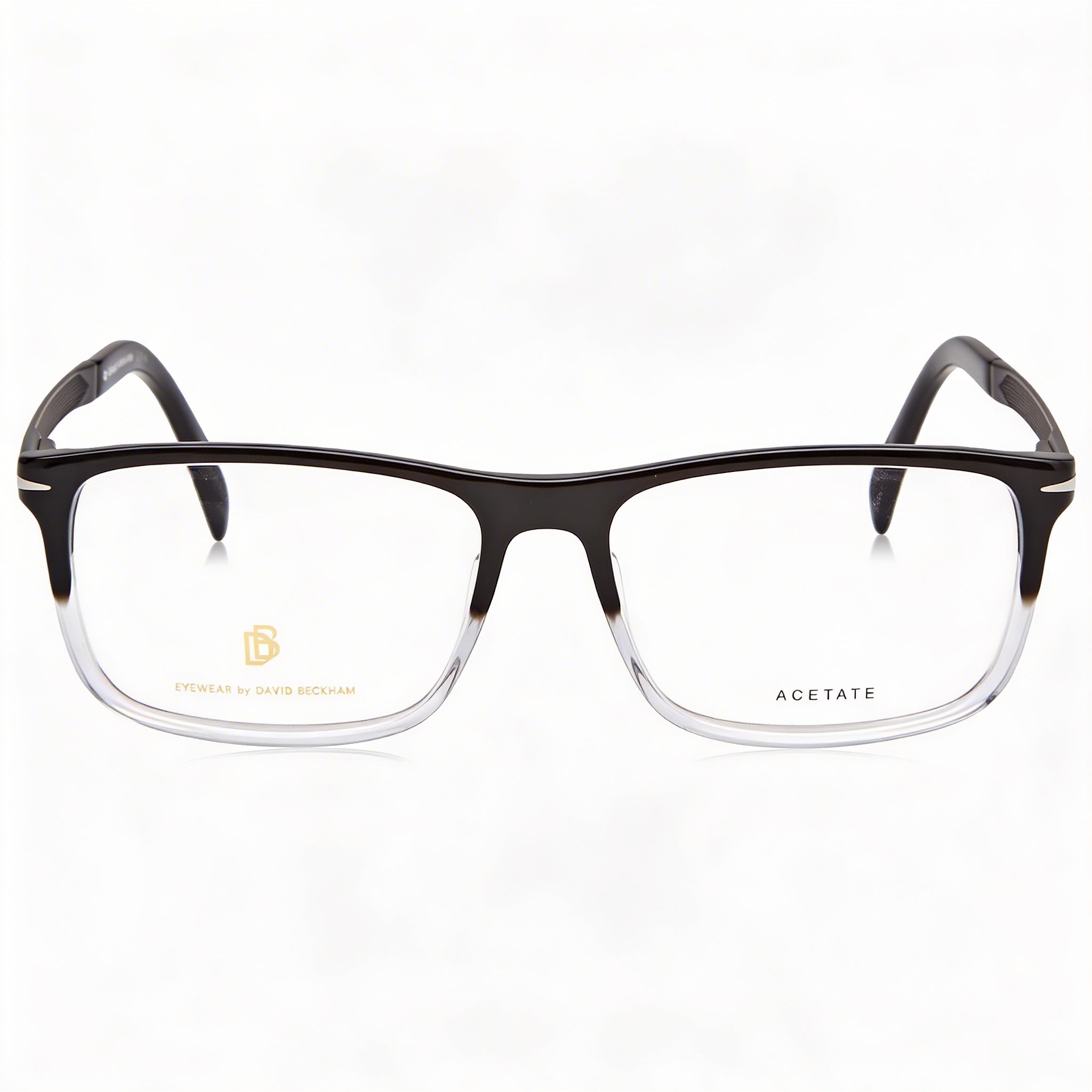 David Beckham Db 1095 Men's Eyeglasses with Black Crystal Plastic Frame and Non-Polarised Lenses 57mm, Photo 2