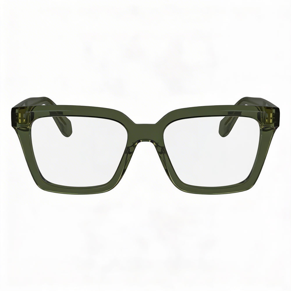 Salvatore Ferragamo Sf2985 Men's Eyewear, Transparent Khaki Acetate Frame, Polycarbonate Lens, 52mm