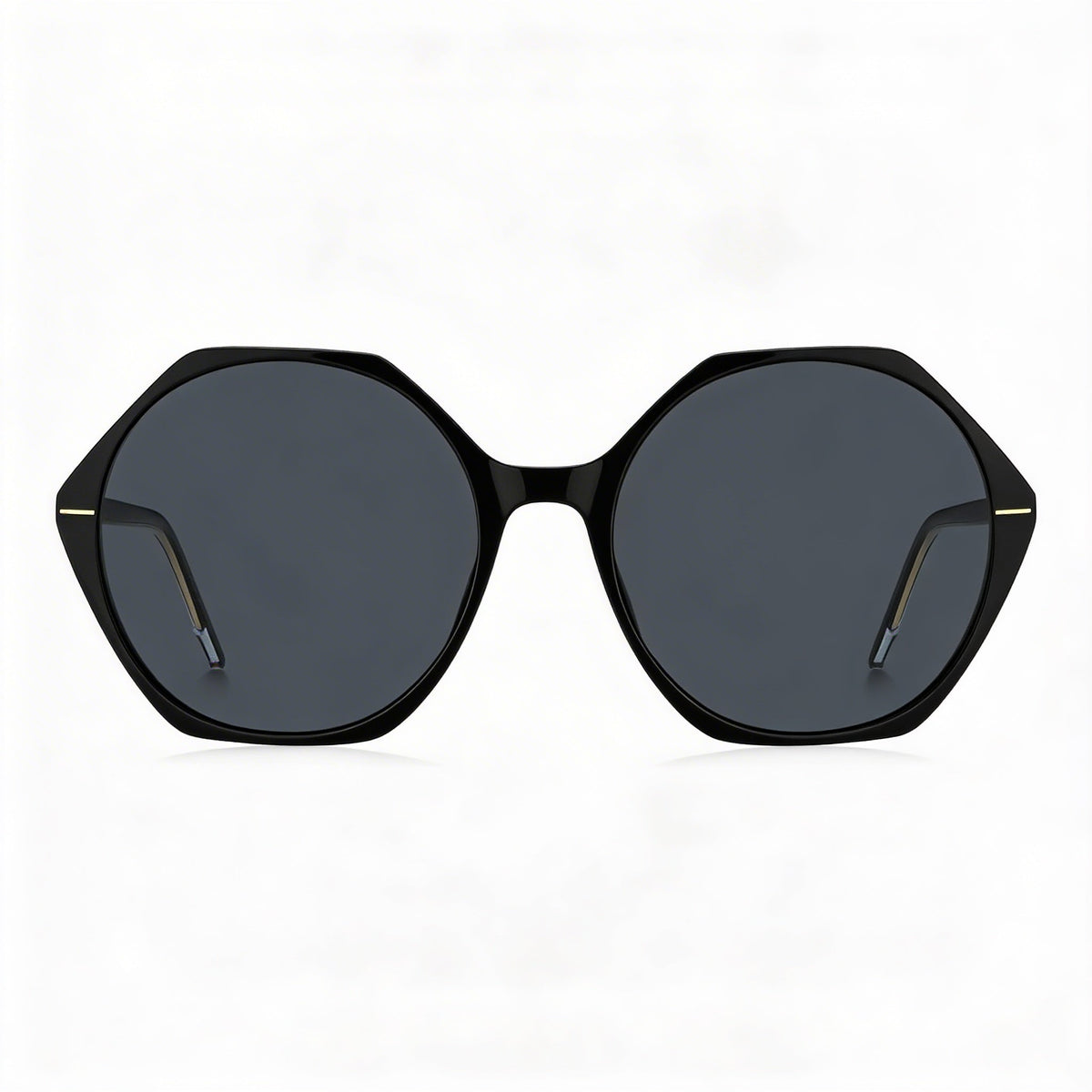 Gafas de sol unisex Hugo Boss ligeras y minimalistas con cristales negros, 56mm, Photo 2