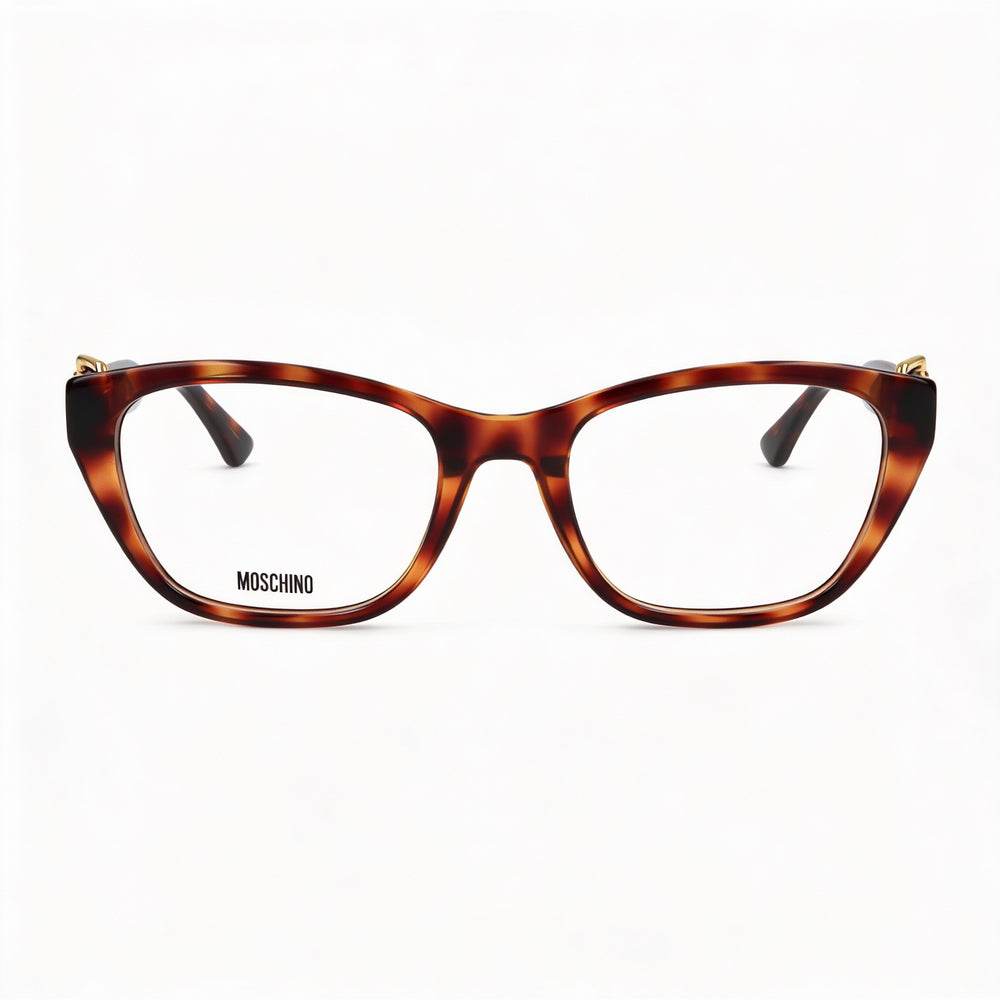 Gafas Moschino Modern Havana para mujer con montura de acetato y lentes no polarizadas (ancho de lente de 51 mm)