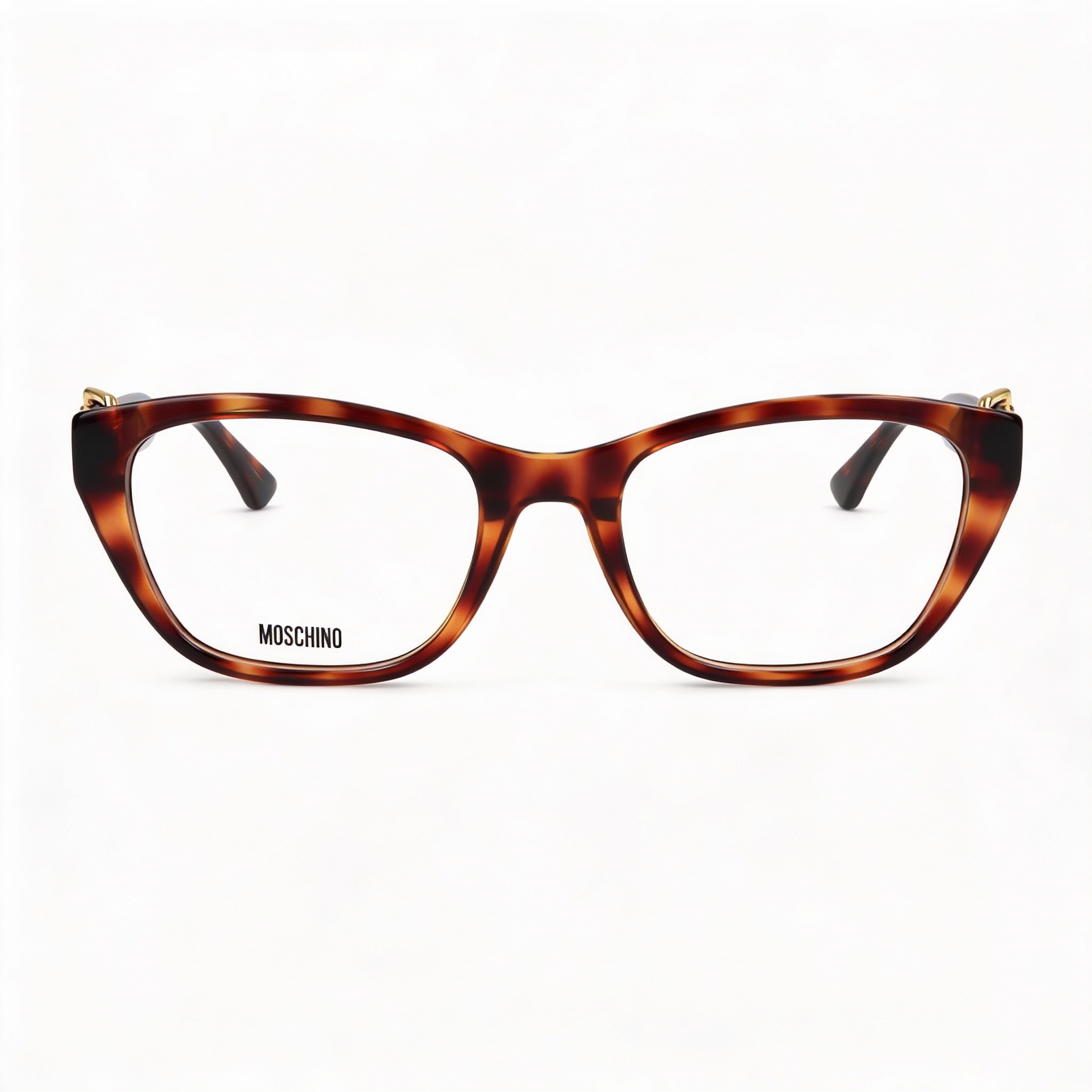 Moschino Modern Women's Havana Acetate Frame Eyewear with Non-Polarized Lenses, 51mm Lens Width, Photo 3