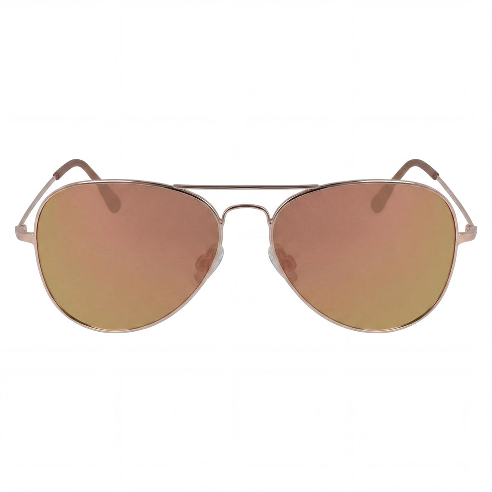 Gafas de sol unisex Columbia C113SP NORWESTER de metal aviador polarizadas con protección UV en oro rosa de 59 mm