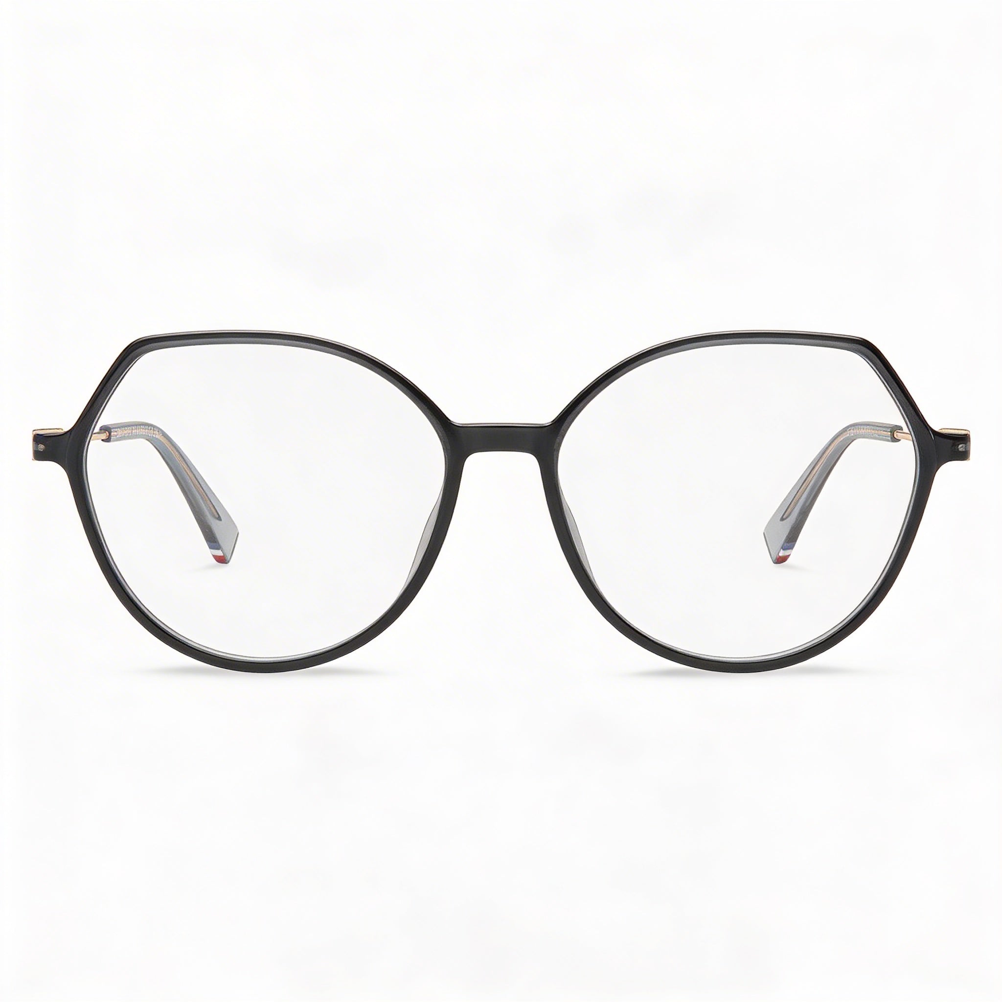 Tommy Hilfiger Round Geometrical Women's Gray POLYAMIDE INJ-GRIL. Frame Clear Lens Eyeglasses 54-16-140mm, Photo 2