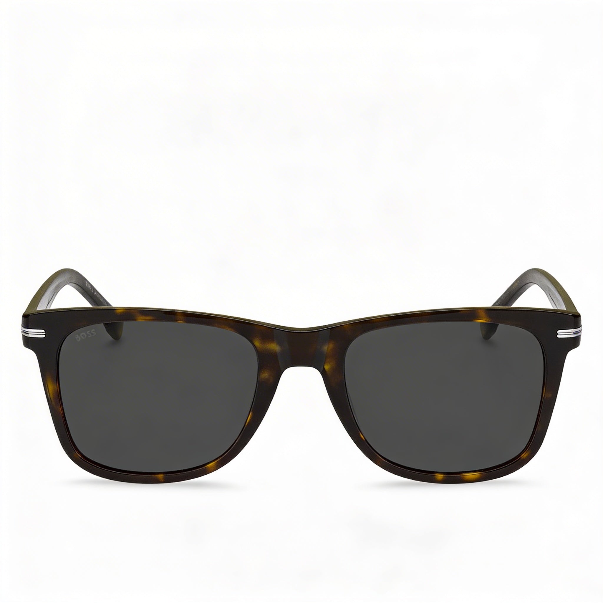 HUGO BOSS BLACK Modern Men's Acetate Frame Havana Non-Polarized 100% UV Protection Sunglasses 52mm, Photo 2