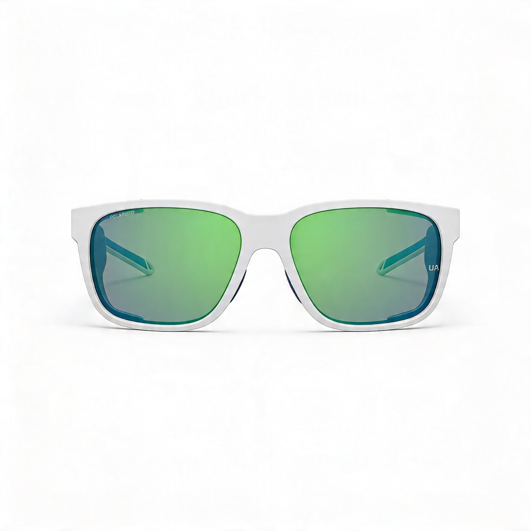 Gafas de sol Under Armour para exteriores para mujer con montura de poliamida, polarizadas, con protección UV, color blanco, azul y verde, 58 mm, Photo 1