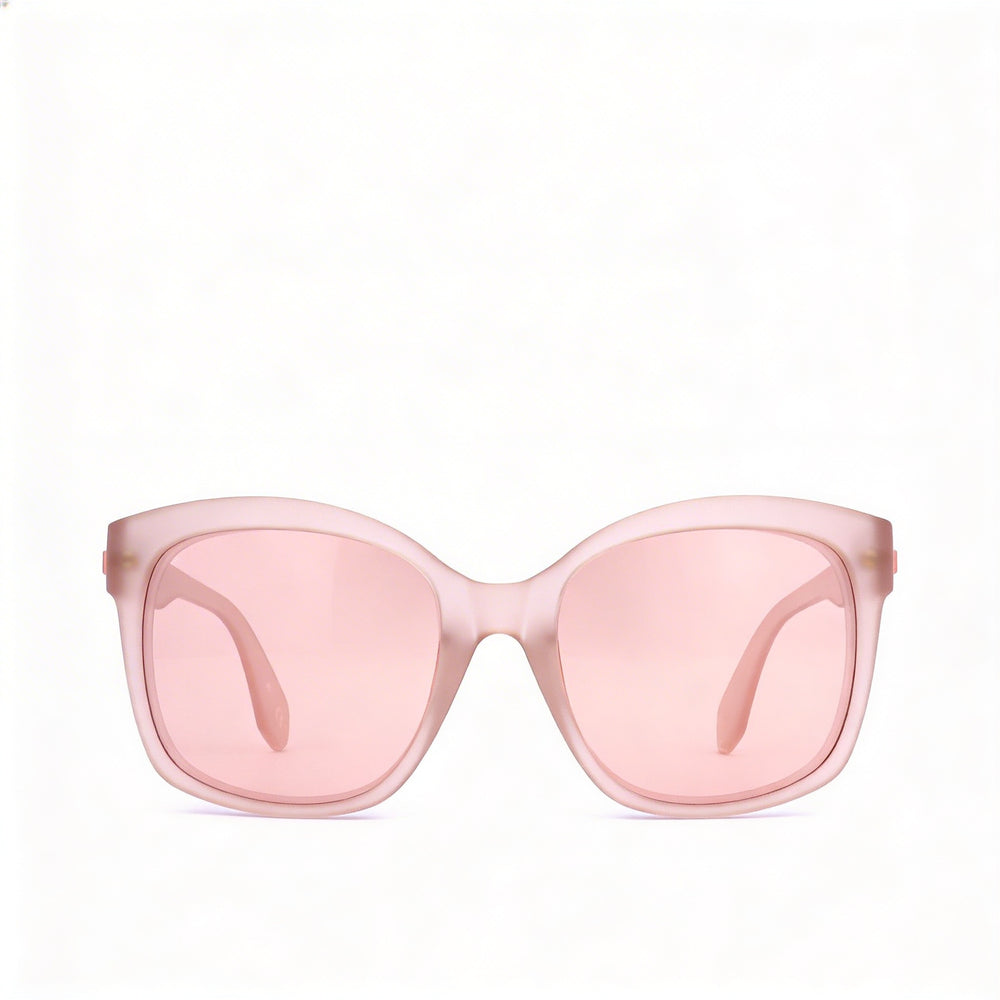 Gafas de sol Adidas Originals Casual para mujer, montura de plástico rosa mate, lentes de espejo burdeos, protección UV, 54 mm
