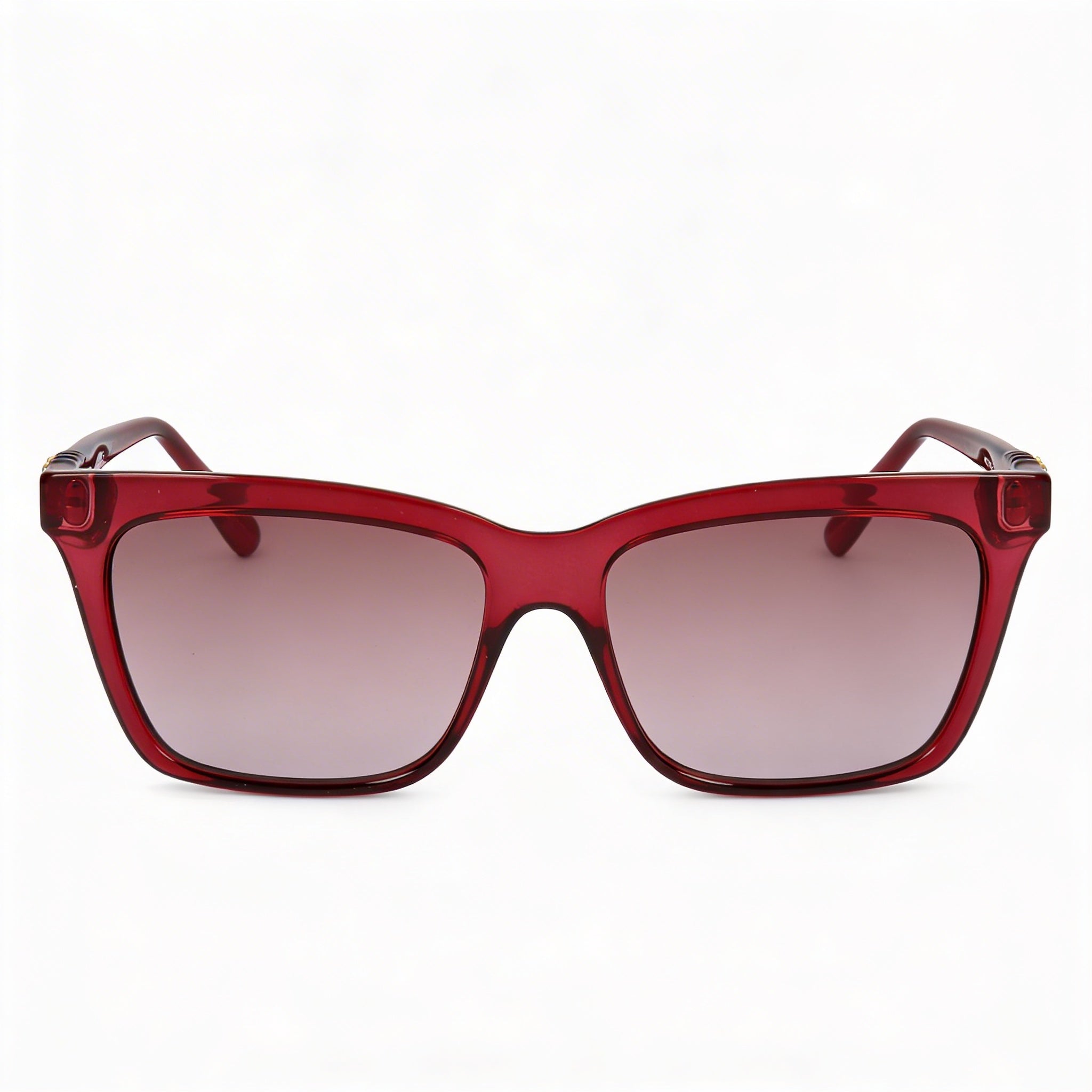 Ferragamo SF1027S Women's Crystal Wine Frame Bordeuax Gradient 100% UV Rectangular Sunglasses 55mm, Photo 2