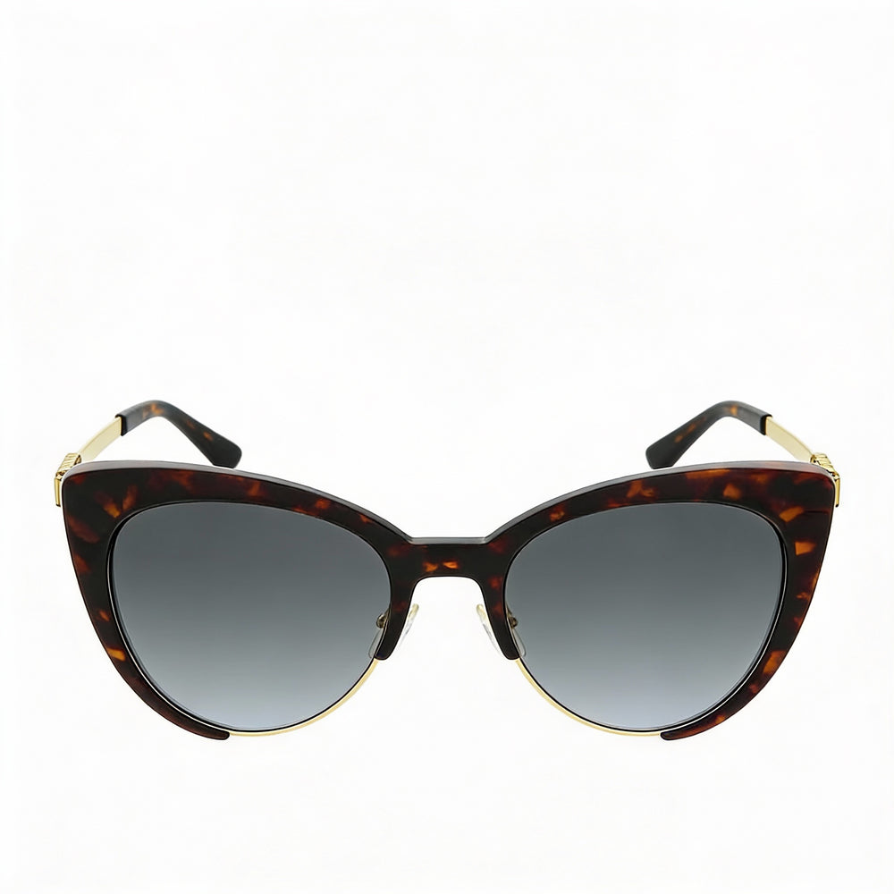 Gafas de sol Moschino Mos040/S Cat-Eye Havana de poliamida para mujer, gris oscuro, lentes 100 % UV no polarizadas, 55 mm