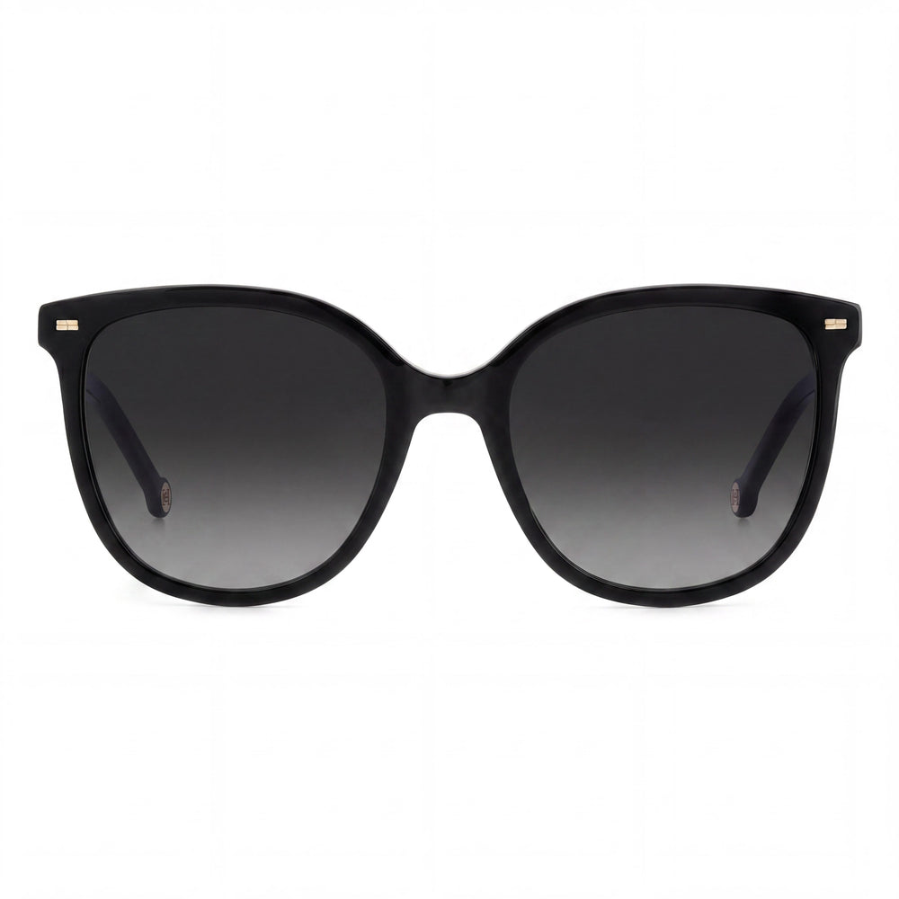 Carolina Herrera Clásicas Unisex Plástico Negro Nude Montura Gris Oscuro Degradado, Lentes Gris Oscuro Degradado, No Polarizadas con Protección UV 55mm