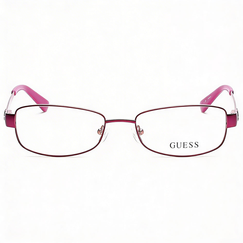 Guess Gu2569 C53 Unisex Matte Violet Metal Optical Eyeglasses Frames 53mm Lens, 17mm Bridge, 135mm Temple