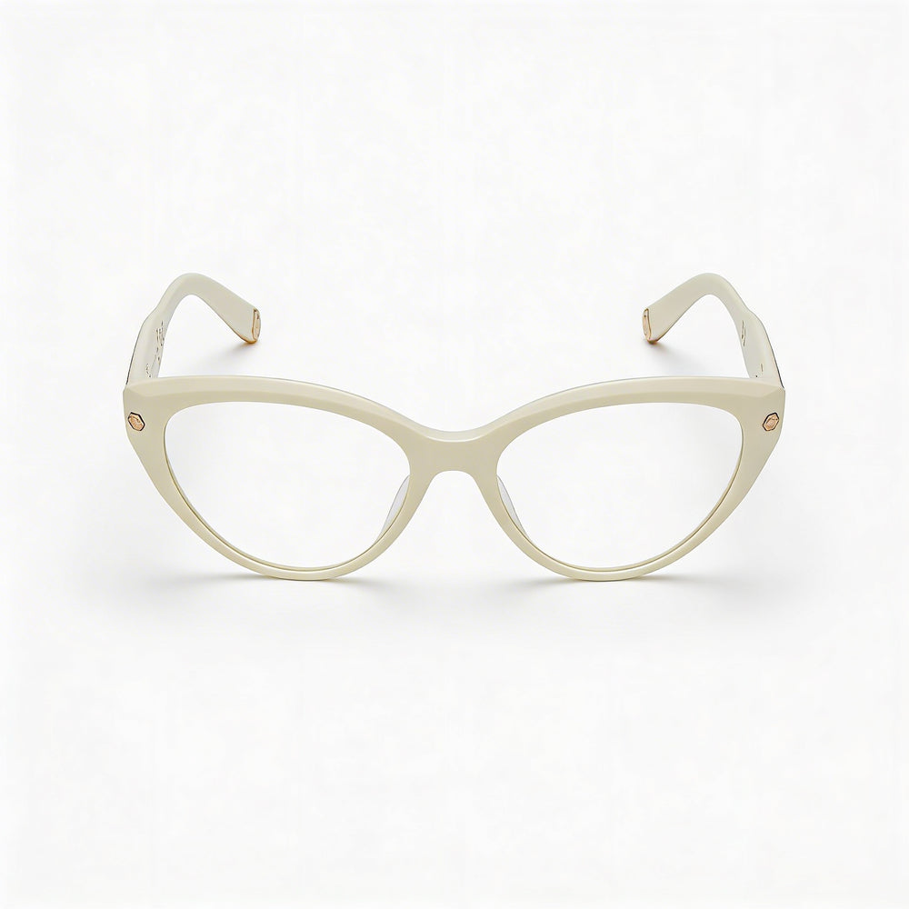 Gafas Philipp Plein Classic para mujer de acetato amarillo claro dorado de 54 mm