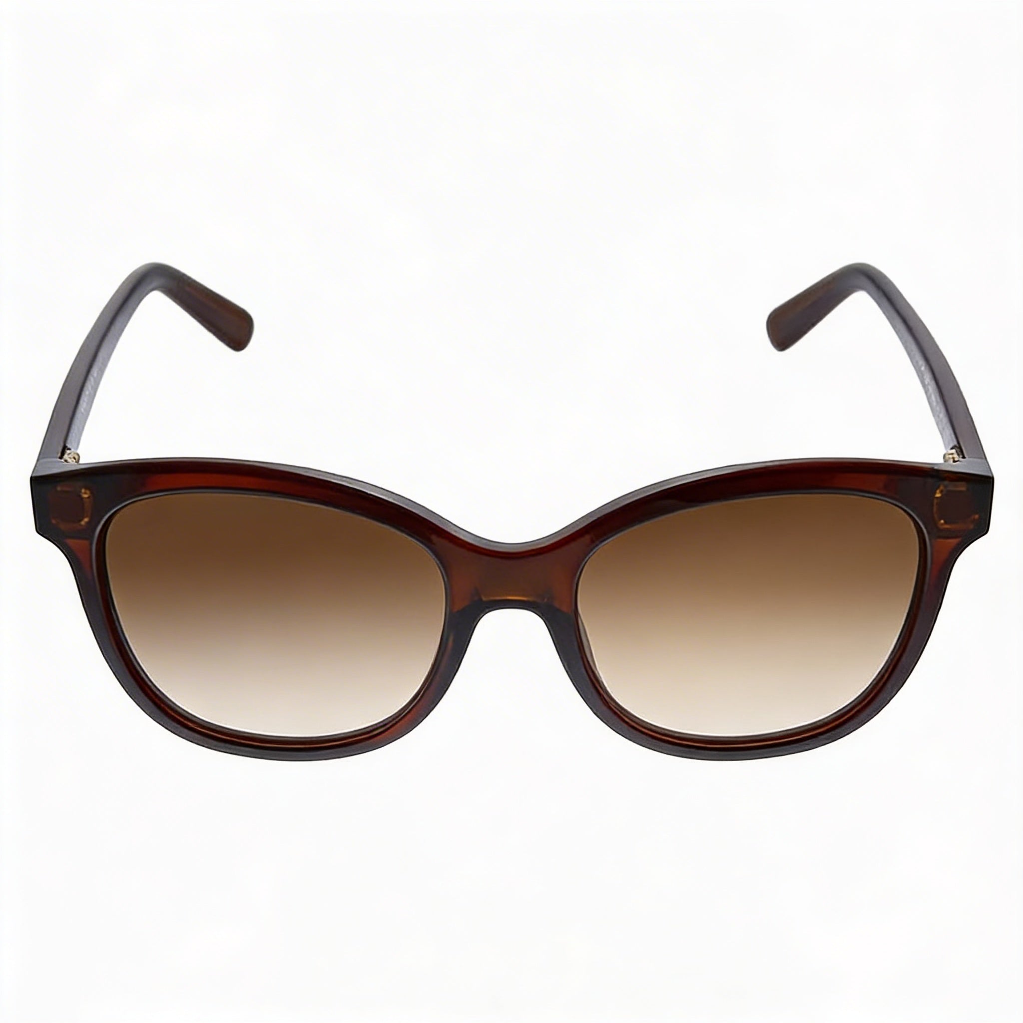 Salvatore Ferragamo SF834S Unisex Rectangular Crystal Wine Plastic Brown Gradient Non-Polarized Sunglasses, 55mm, Photo 2