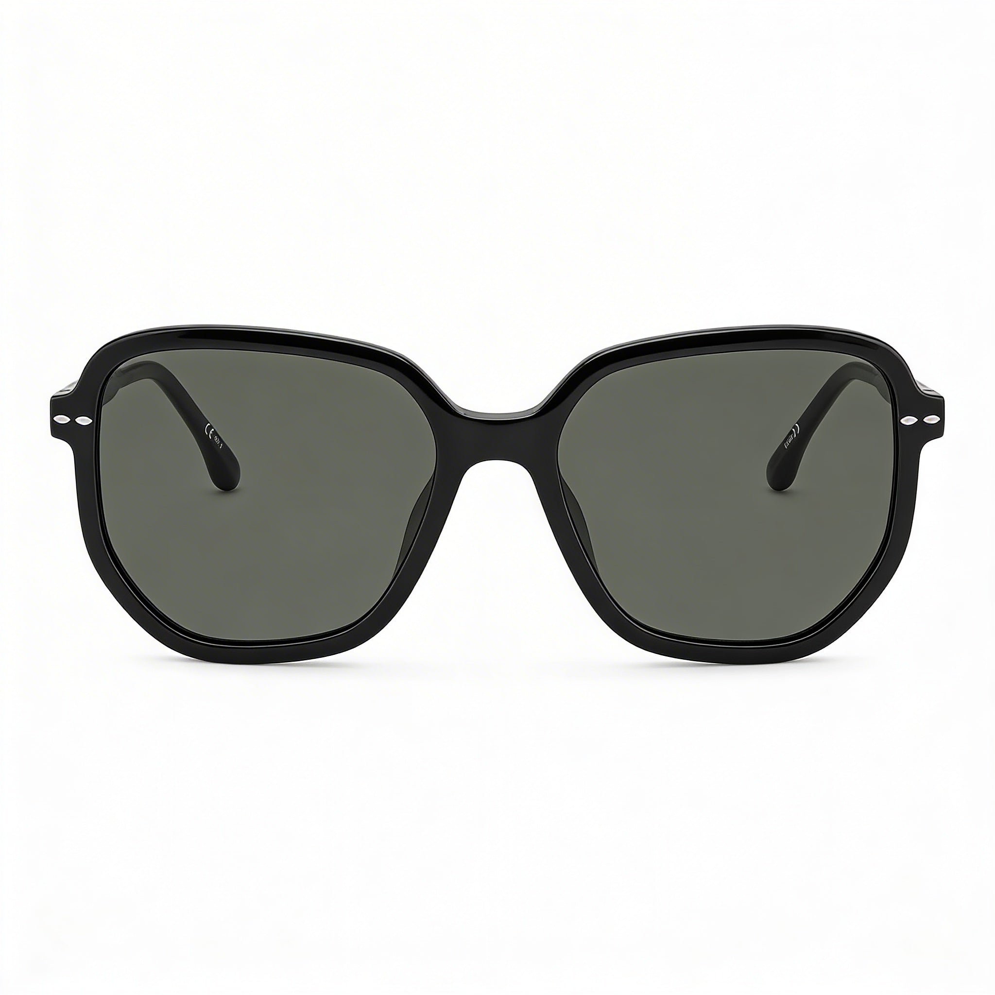 Isabel Marant Modern Women's Black Acetate Frame Octagonal Polycarbonate UV Protection Sunglasses 57mm, Photo 2