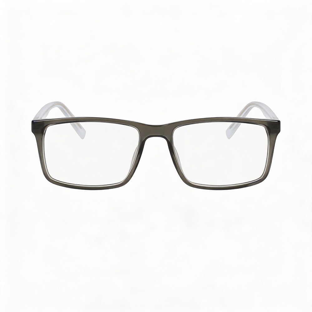 Nautica N8182 Women's Grey Crystal Metal Frame Clear Lenses Eyewear Lens Width 53mm