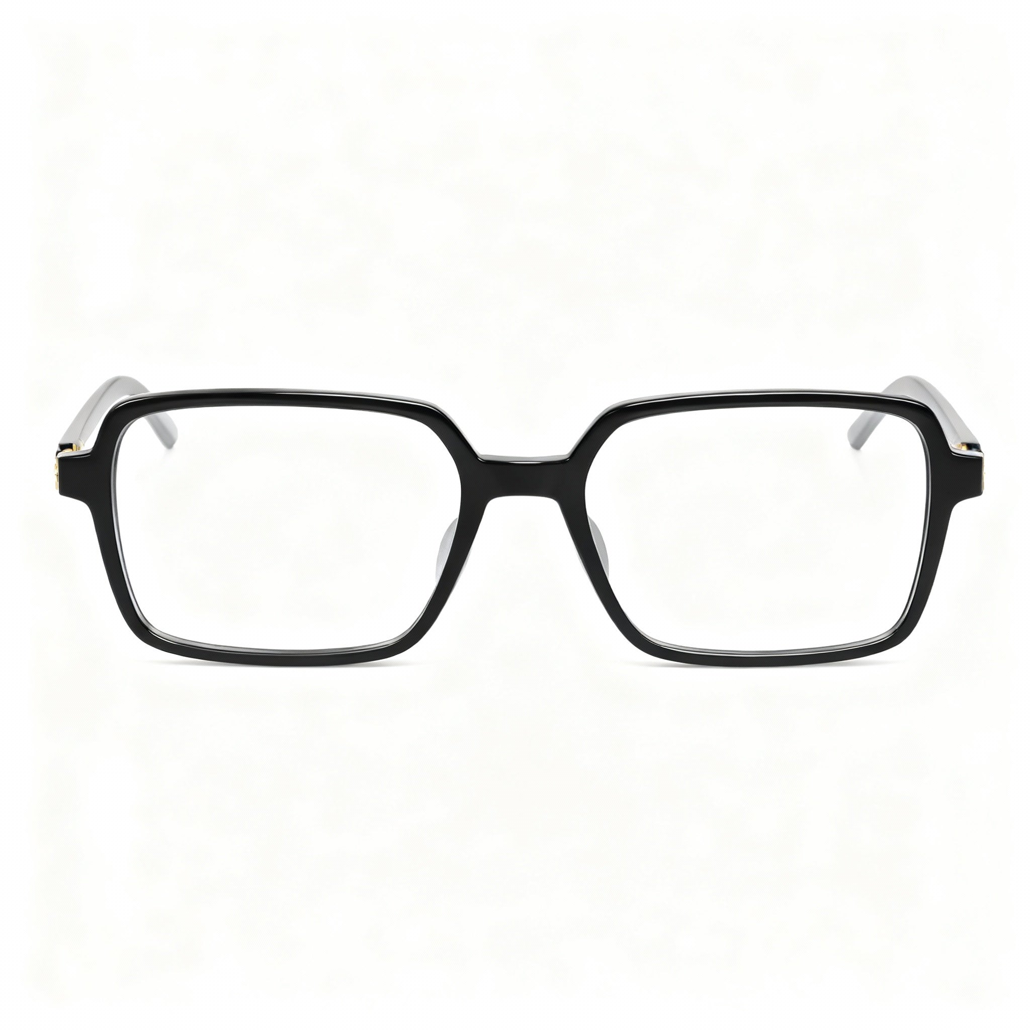 Saint Laurent Sl M139-001 Men's Square Acetate Black Transparent Non-Polarized Eyeglasses 54mm