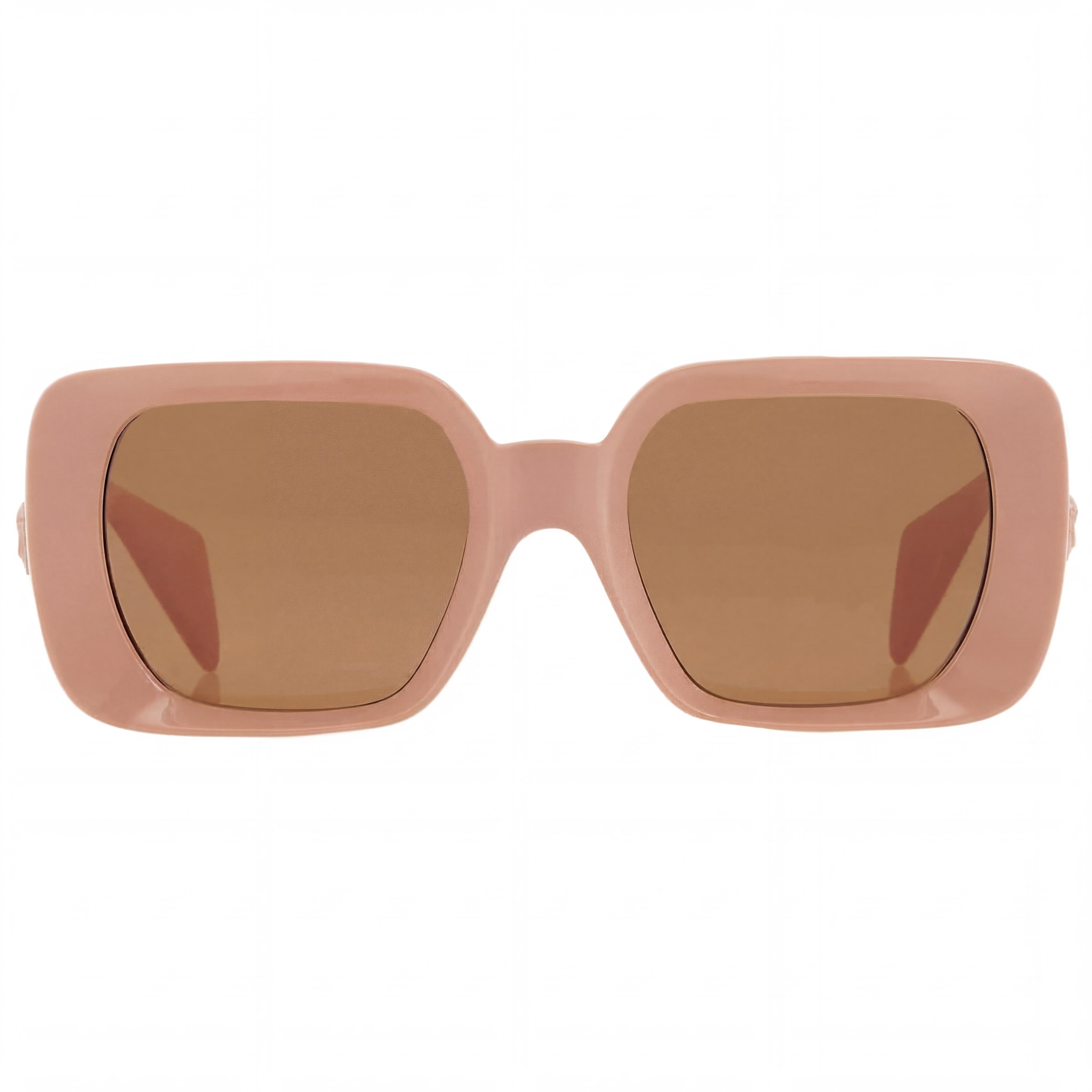 Versace Ve 4473u Women's Beige Dark Brown Titanium Eyeglasses with Dark Brown Lenses, Lens Width 54mm, Photo 2