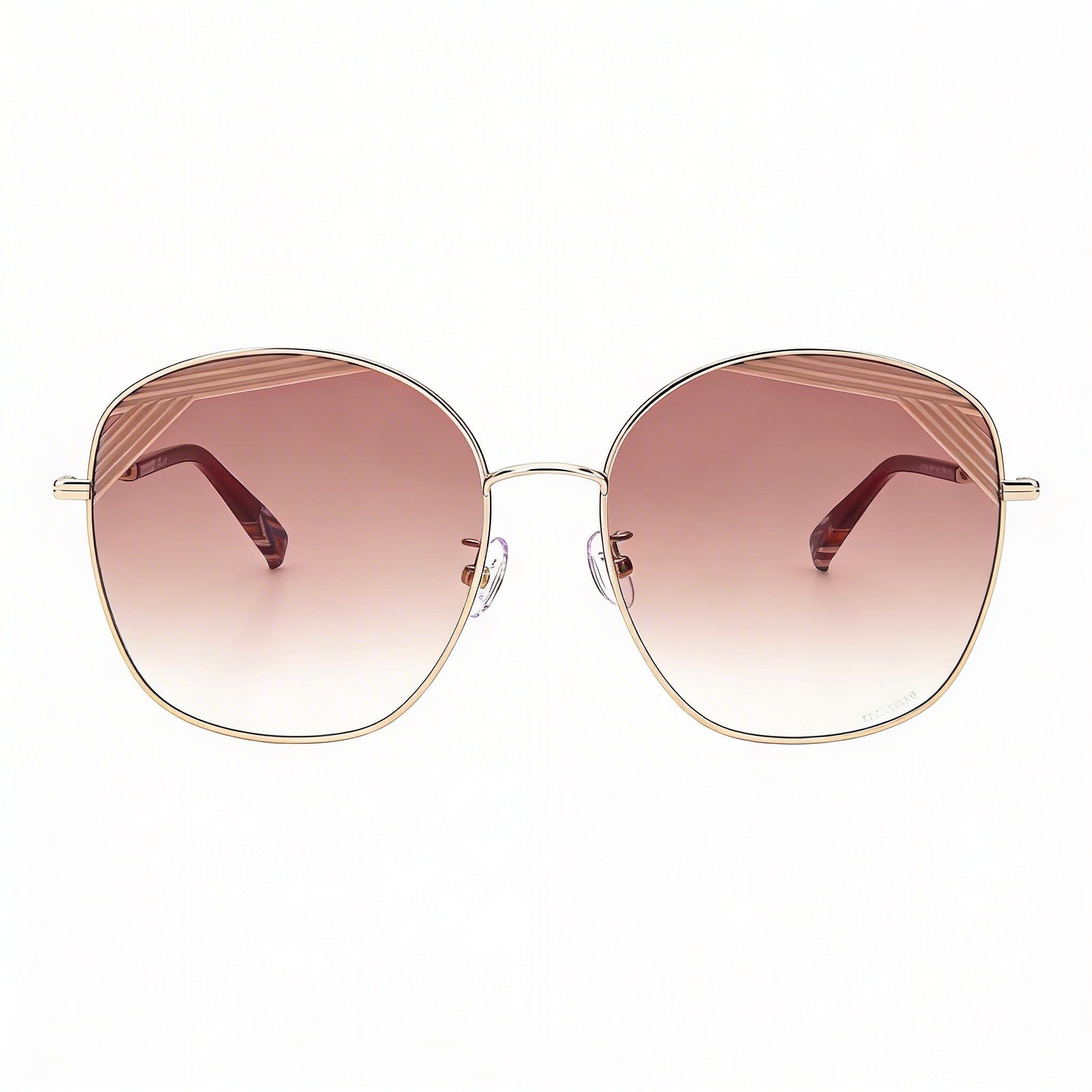 Gafas de sol Missoni Mis 0014/S para mujer, de acero aleado con degradado UV y degradado, color rojo dorado pálido, 59 mm, Photo 2