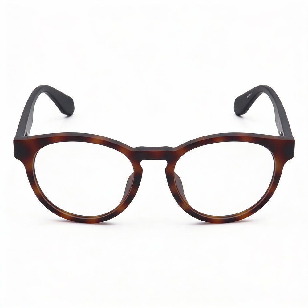 adidas Originals OR5008 Havana - Montura oftálmica inyectada para hombre con lentes de 52 mm de ancho